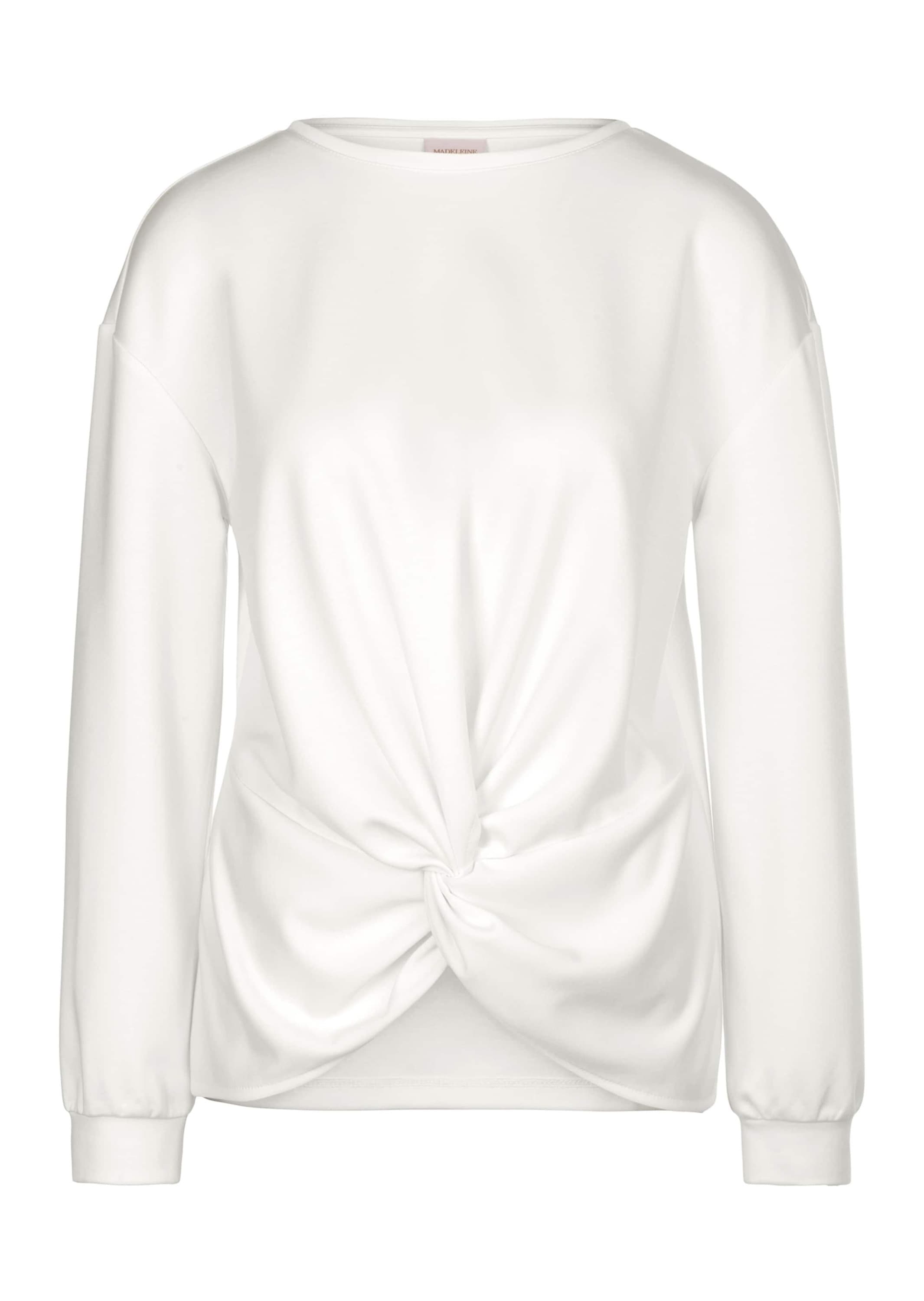 MADELEINE Langarmshirt »Sweatshirt Sweatshirt mit Knoten-Drapierung«