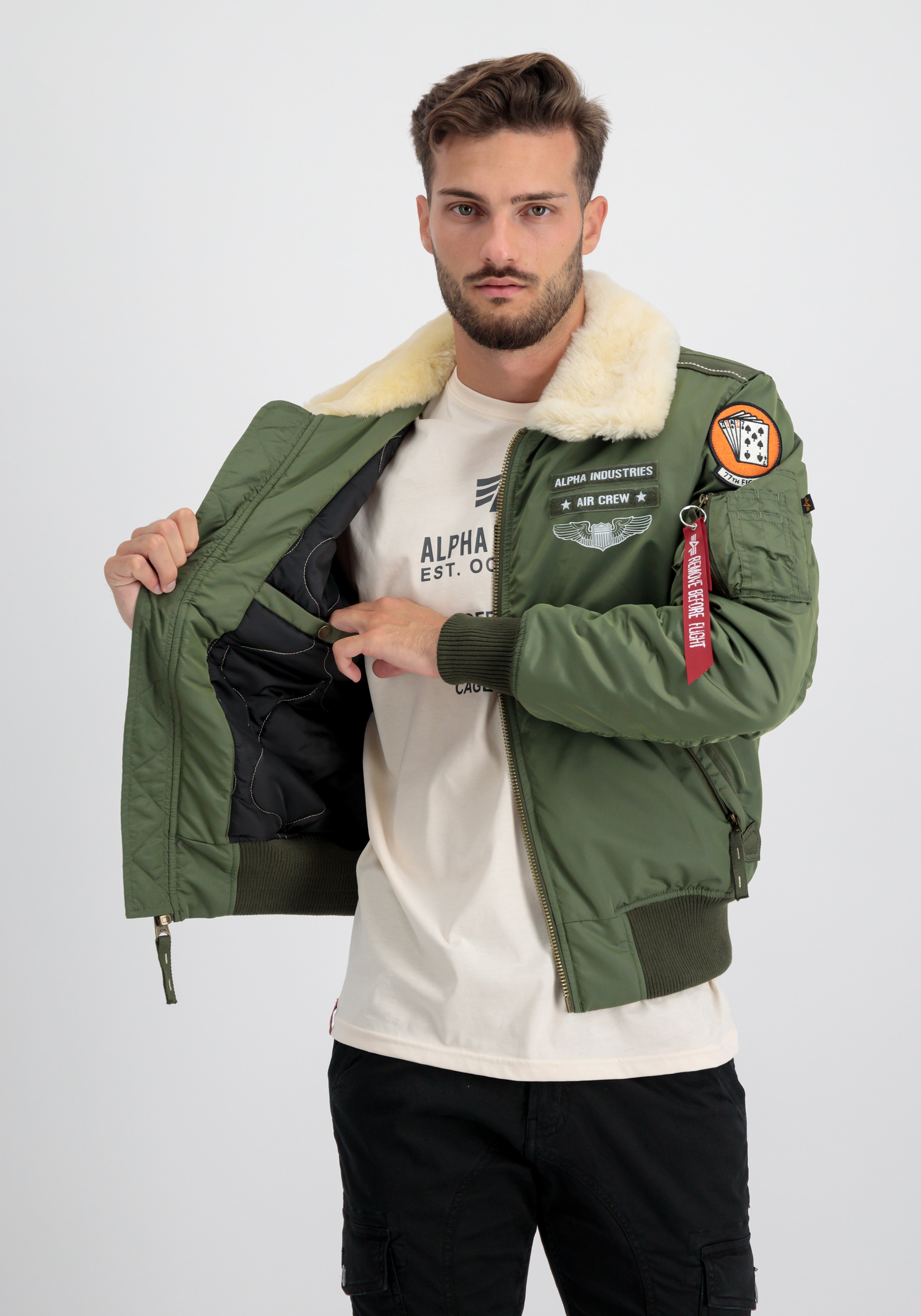 Alpha Industries Bomberjacke »Alpha Industries Men - Bomber Jackets Injector III Air Force«