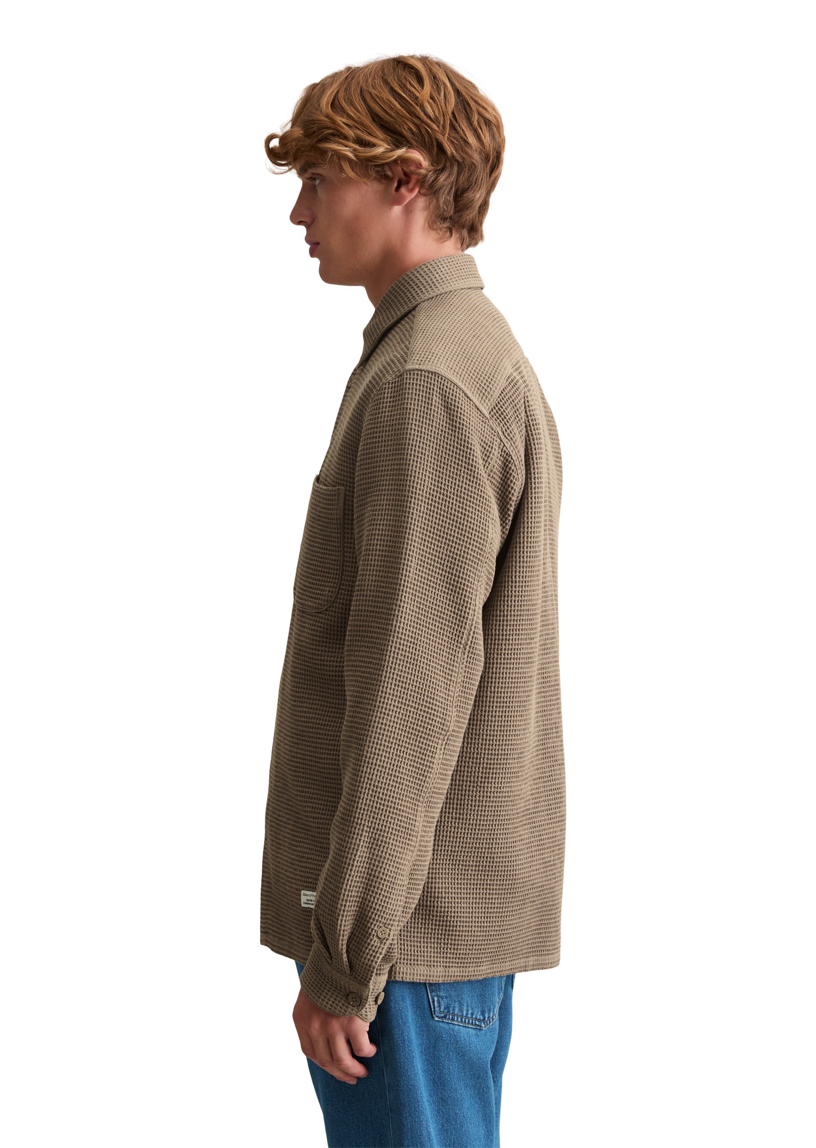 Marc OPolo DENIM Langarmhemd "mit Waffelstruktur" günstig online kaufen