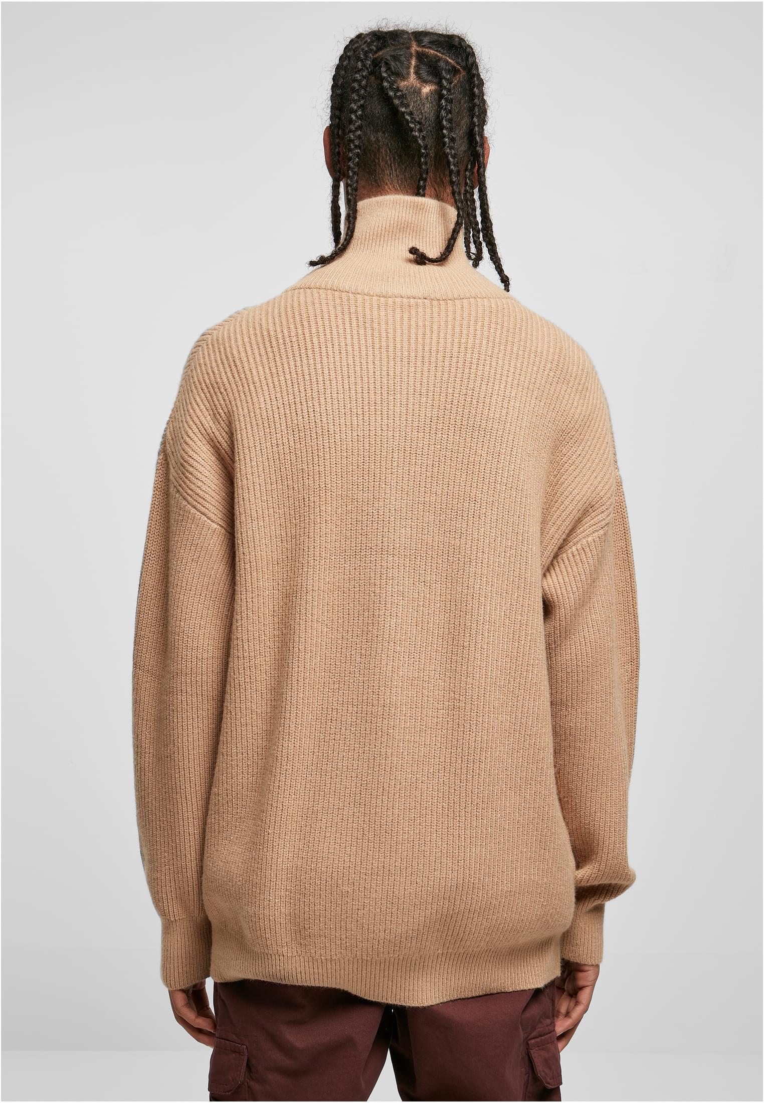 Thumbnail - URBAN CLASSICS Sweater "Urban Classics Herren Oversized Knitted Troyer", (1 tlg.)