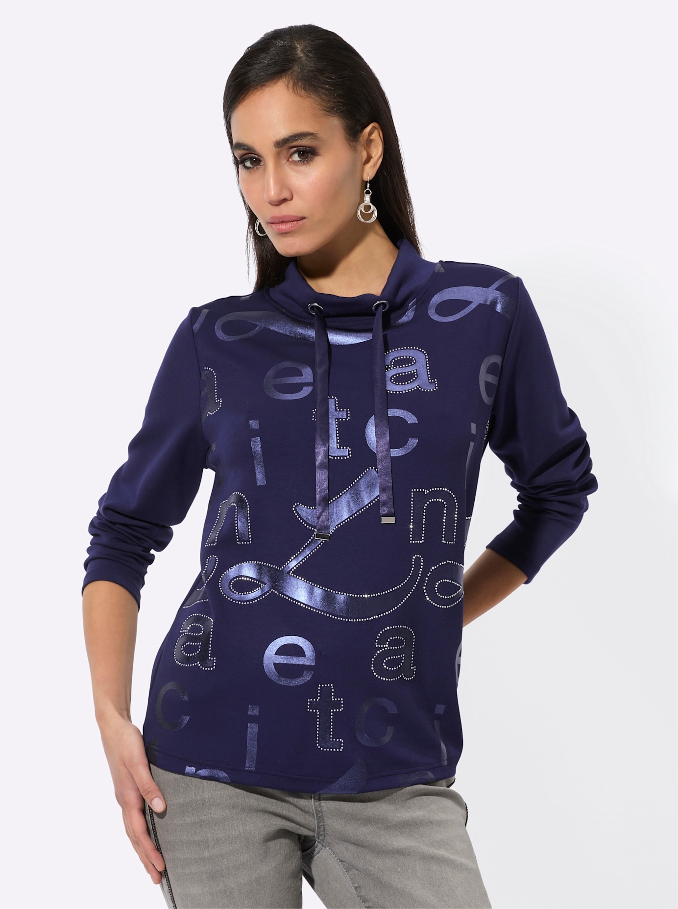 creation L Langarmshirt »Modal-Mix-Shirt«, (1 tlg.)