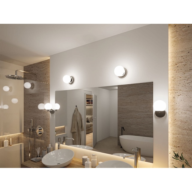 Paulmann LED Deckenleuchte »Selection Bathroom Gove IP44 5W 3000K  Satin/Chrom Glas/Metall«, 1 flammig-flammig | BAUR