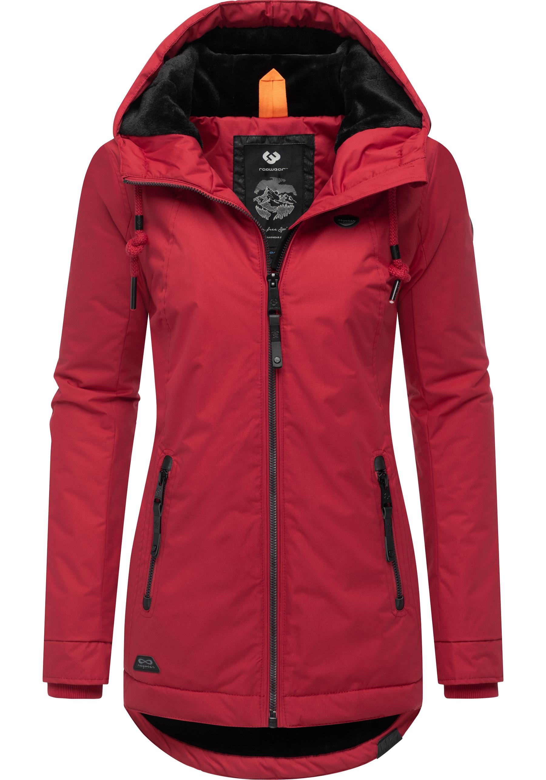 Ragwear Winterjacke »Zuzka Winter« mit Kapuze Wasserdichter Winterparka mit Teddyfleece Innenfutter
