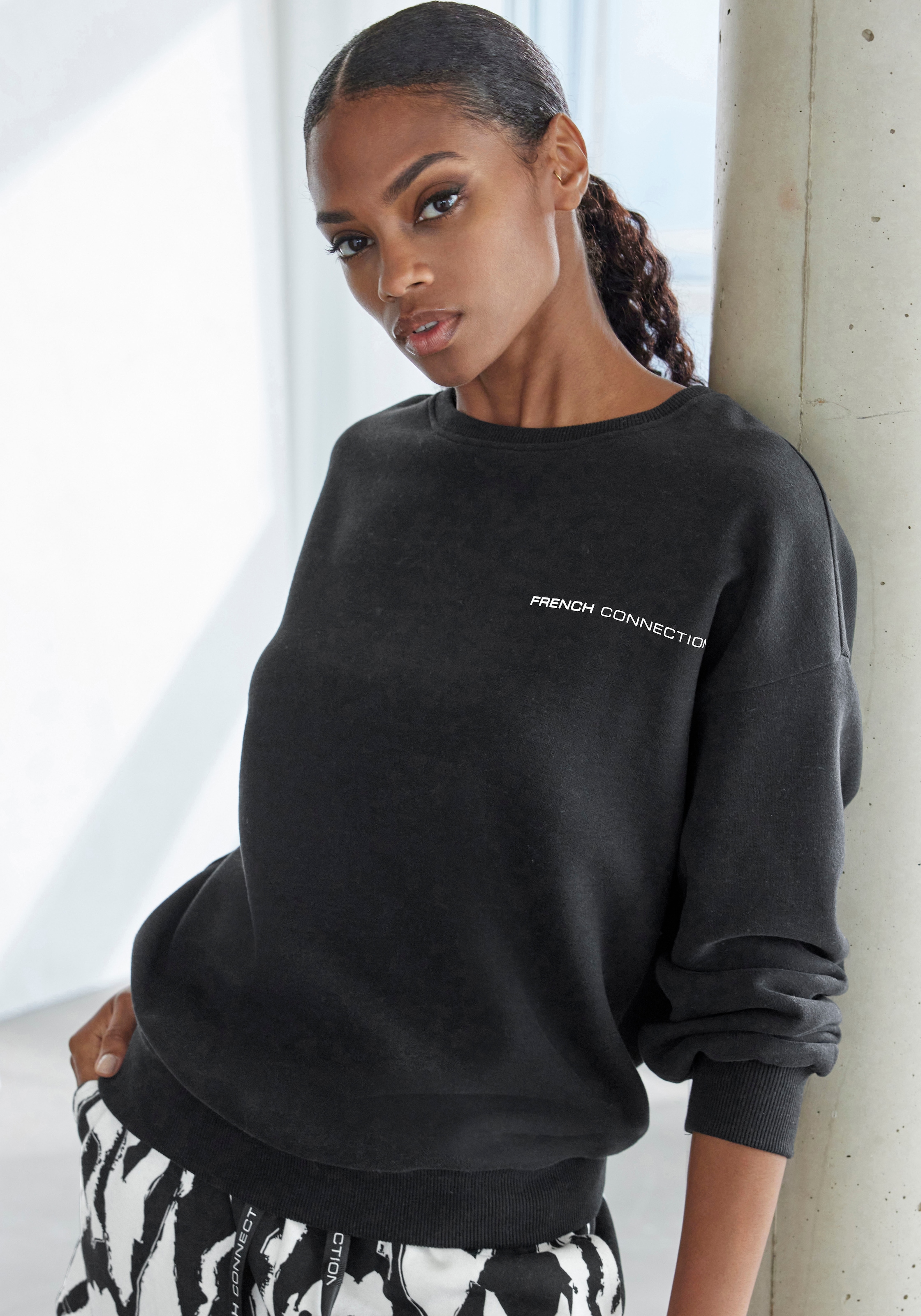 French Connection Sweatshirt "-Langarmshirt", mit Schriftzug auf dem Rücken