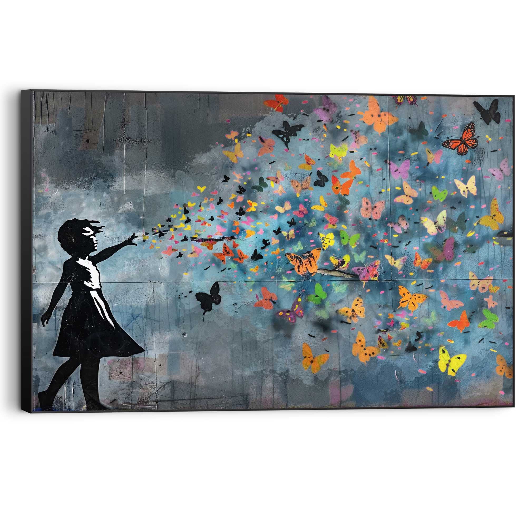 Reinders Wandbild "Mädchen mit Schmetterlingen", Teenager Zimmer - Nacht - günstig online kaufen