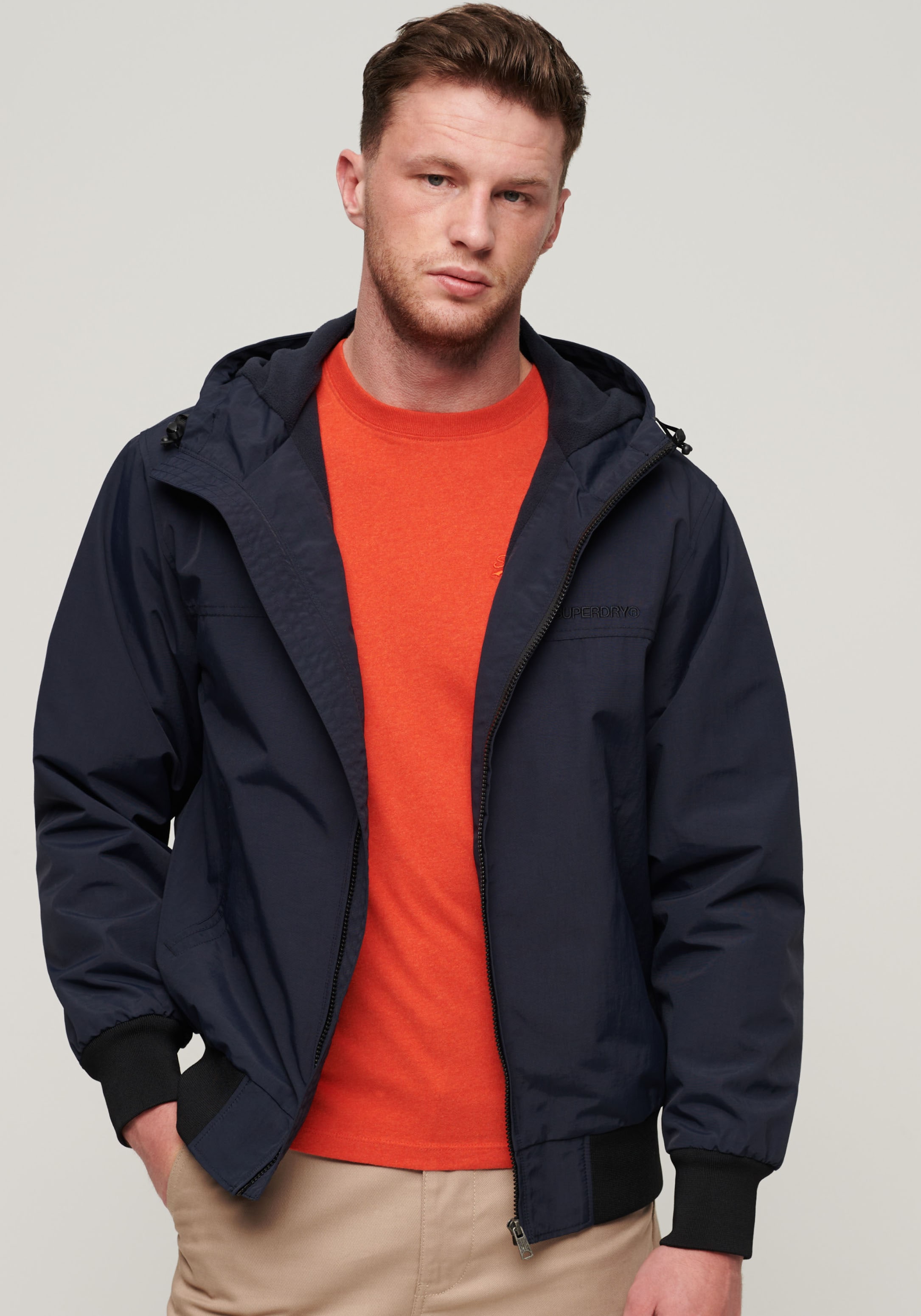 Superdry Bomberjacke "SURPLUS NYLON HOODED BOMBER", mit Kapuze