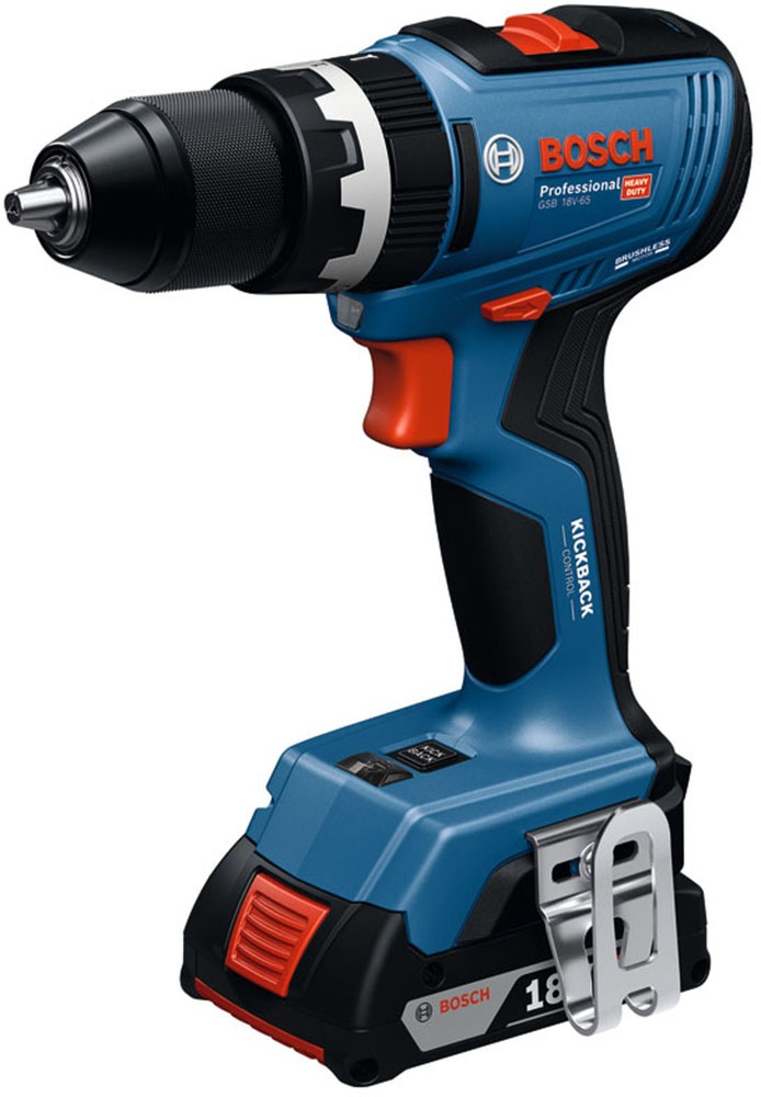 Bosch Professional Akku-Schlagbohrschrauber »»GSB 18V-65««, Inkl. 2x Akku ProCORE 18V 4,0Ah, in L-BOXX 136