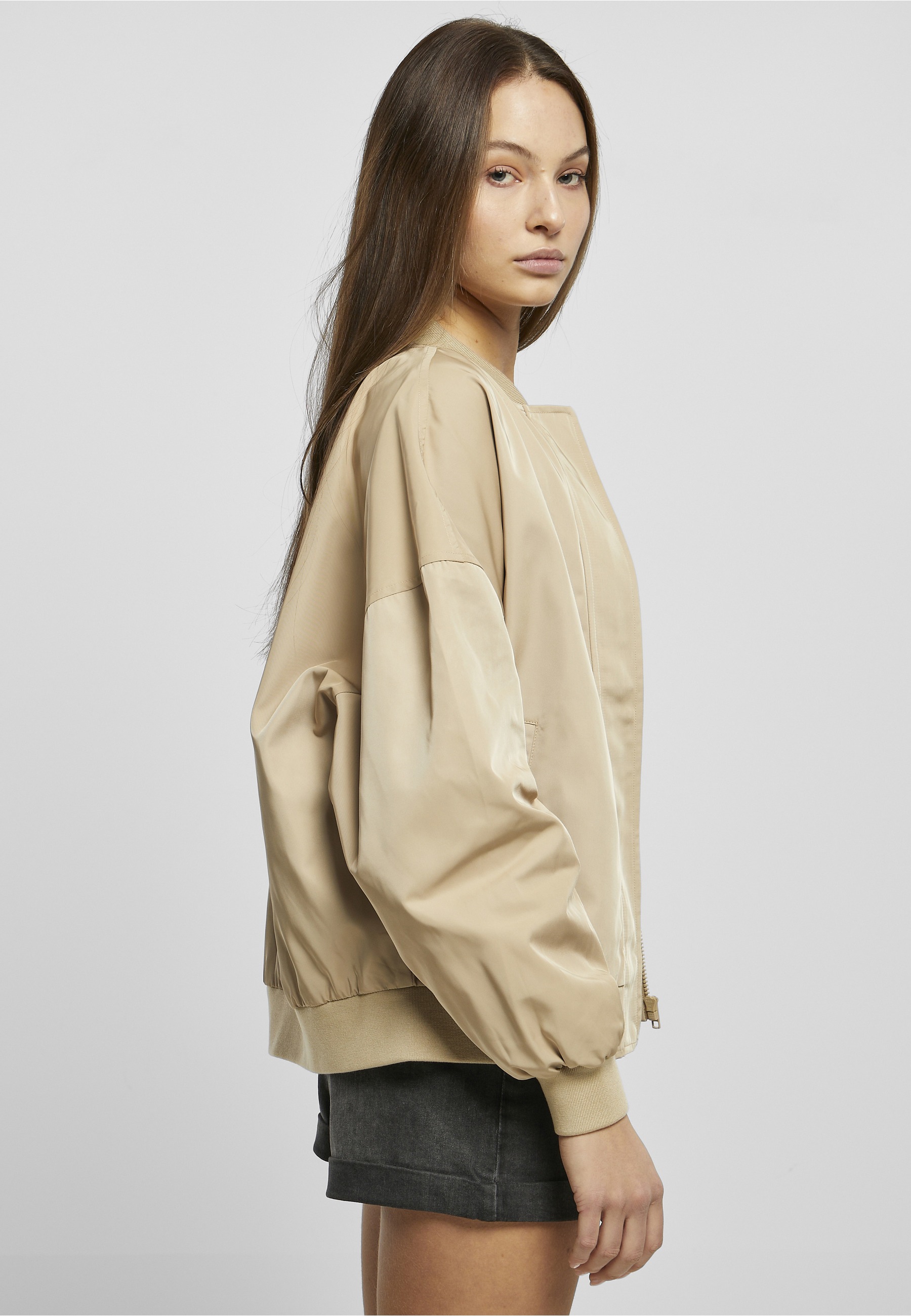 URBAN CLASSICS Bomberjacke »Urban Classics Damen« 1 Stk. tlg. ohne Kapuze