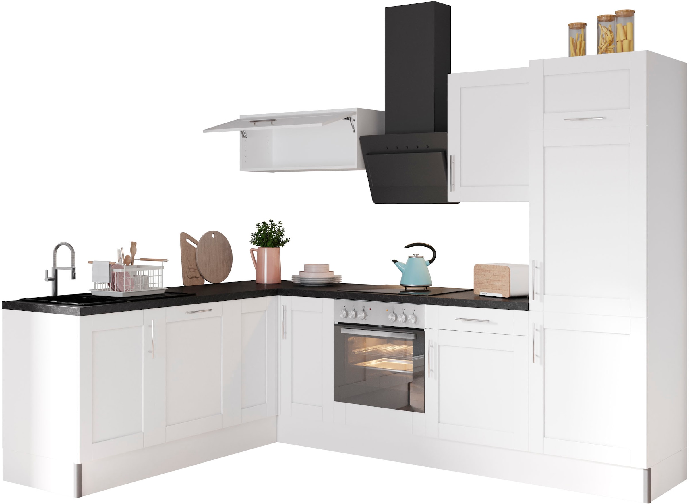 OPTIFIT Küche »Ahus«, 200 x 270 cm breit, ohne E-Geräte, Soft Close  Funktion, MDF Fronten bestellen | BAUR