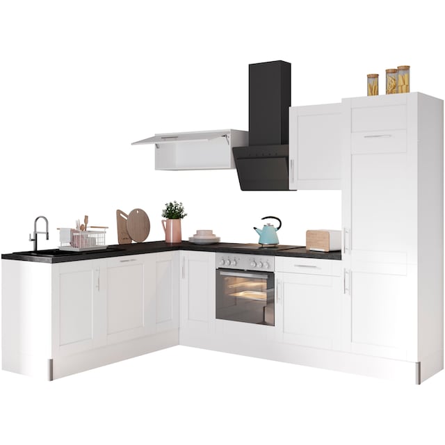 OPTIFIT Küche »Ahus«, 200 x 270 cm breit, ohne E-Geräte, Soft Close  Funktion, MDF Fronten bestellen | BAUR