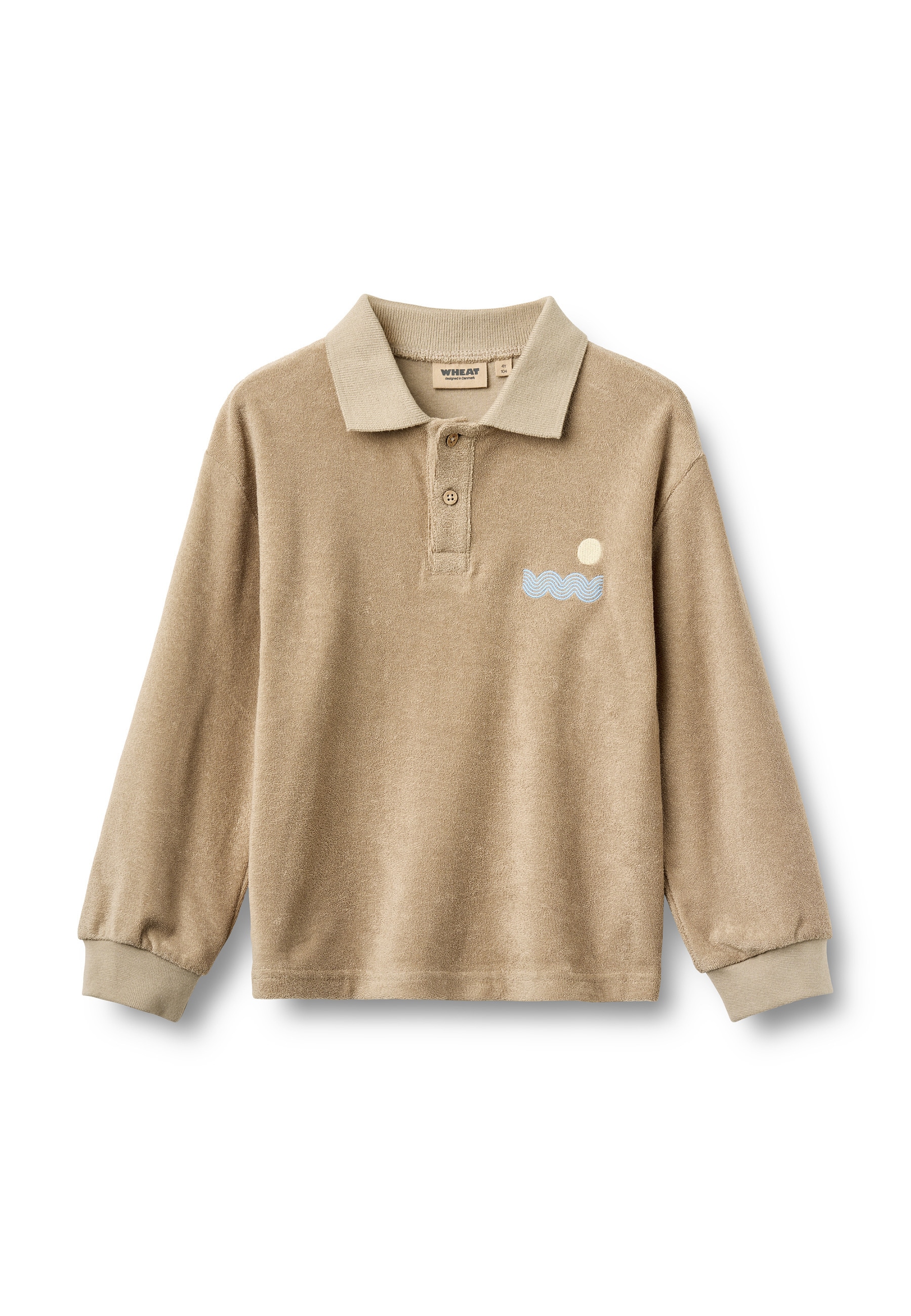 WHEAT Poloshirt "WHEAT Terry Polo Shirt L/S Theodor" 1