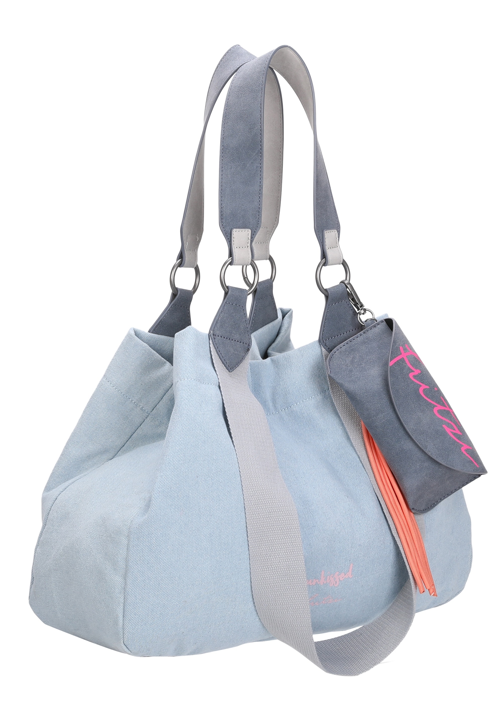 Fritzi aus Preußen Henkeltasche »Izzy Medium Limited Washed Denim«, mit abnehmbarem Brillenetui