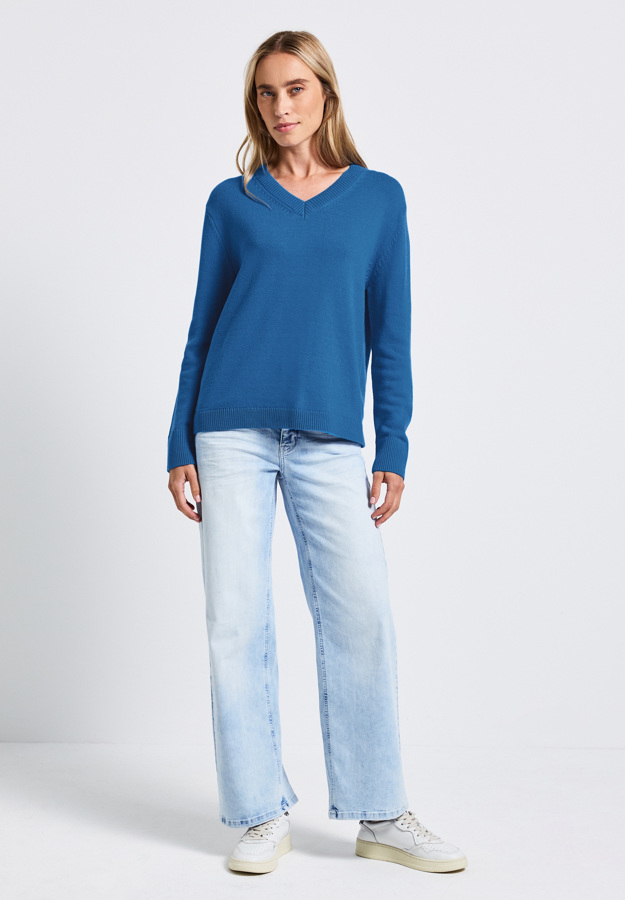 STREET ONE Strickpullover, im soften Baumwoll-Mix