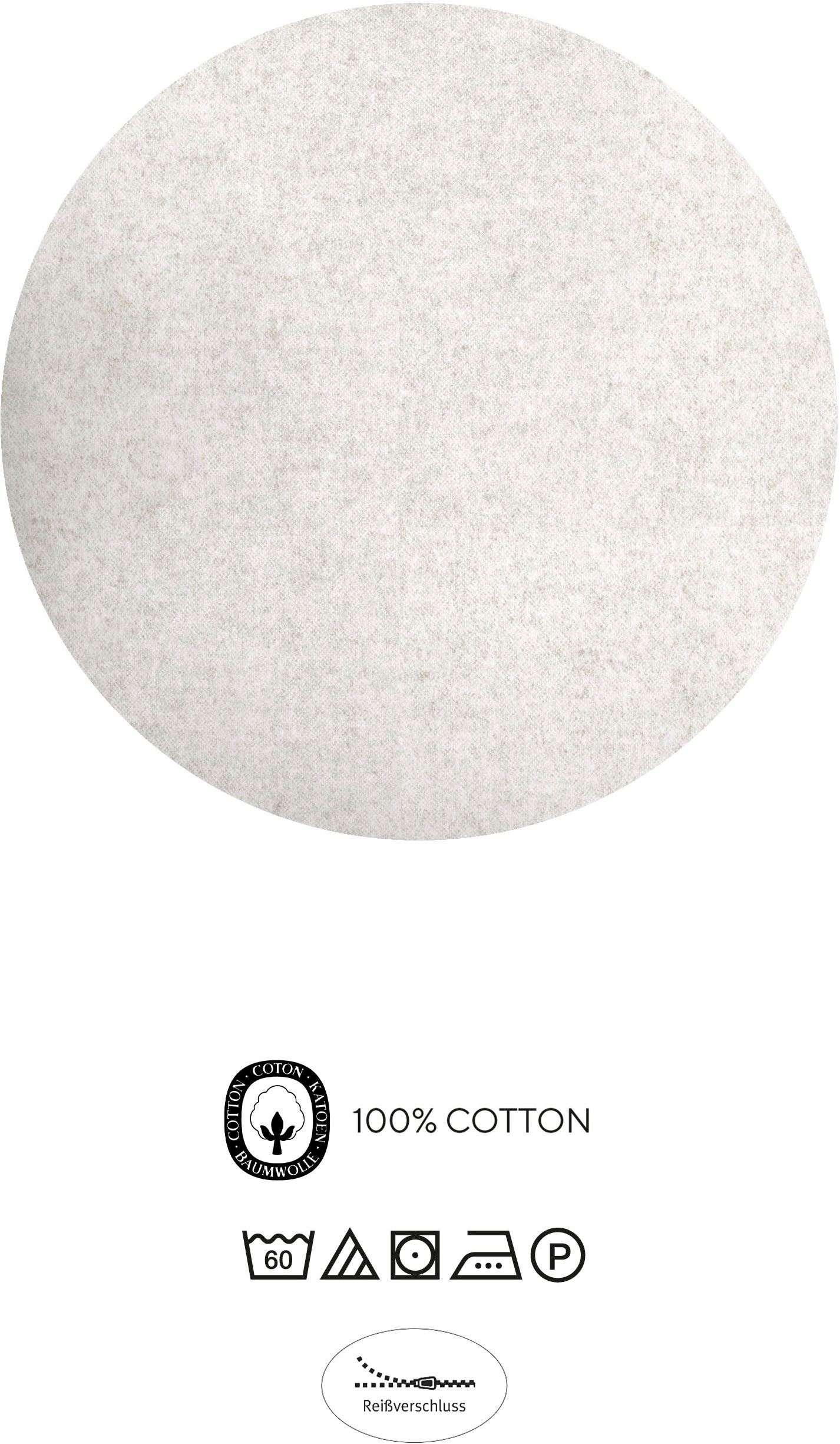 Biberna Bettwäsche »0840517« 2 Stk. tlg. kuschelig warm, samtweich, Melange, 100% Baumwolle, made in Germany