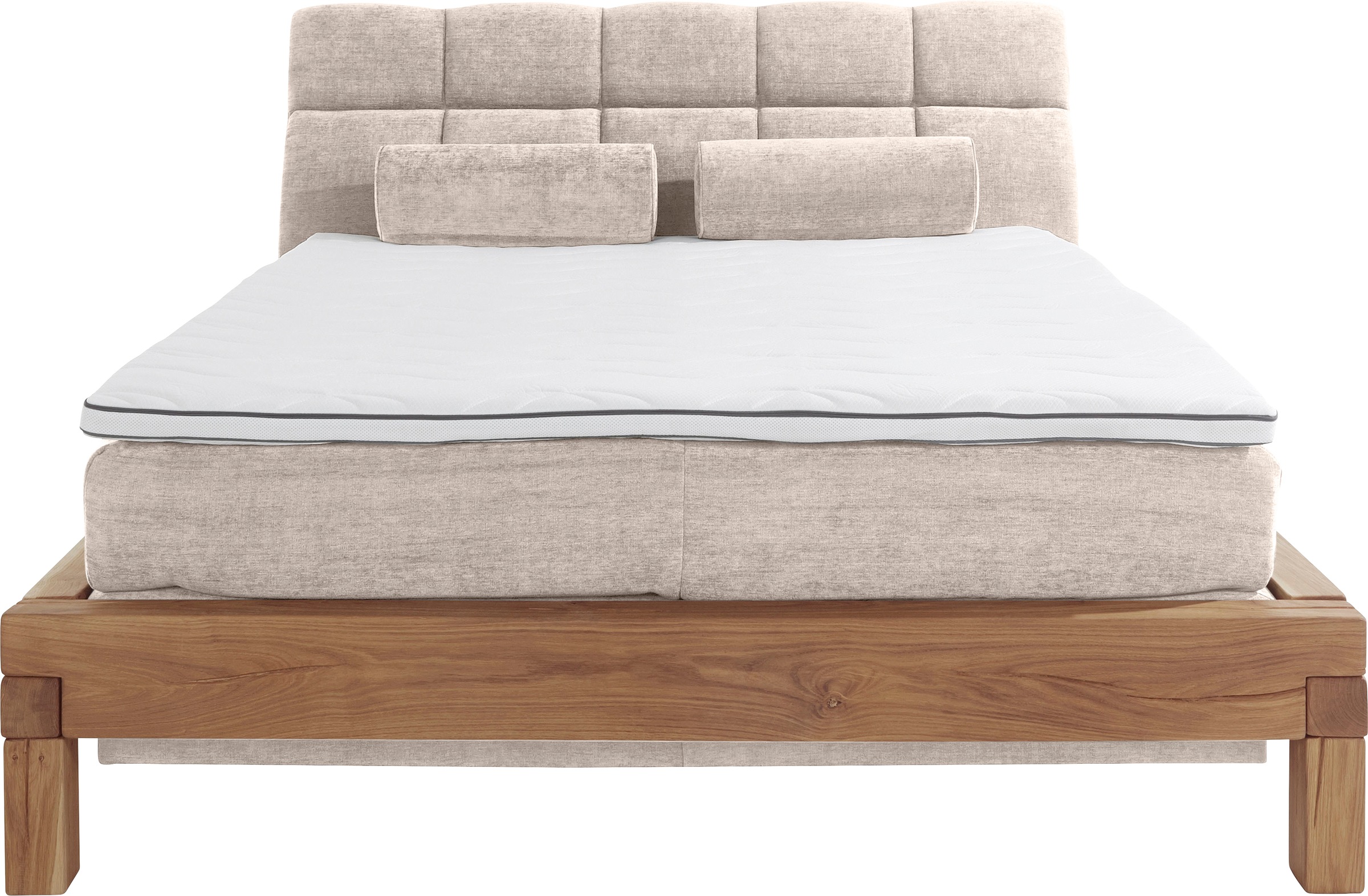 Thumbnail - Home affaire Boxspringbett "Villads" Liegefläche: 160/200 cm aus Balkeneiche, Inside-Boxspring-Unterbau
