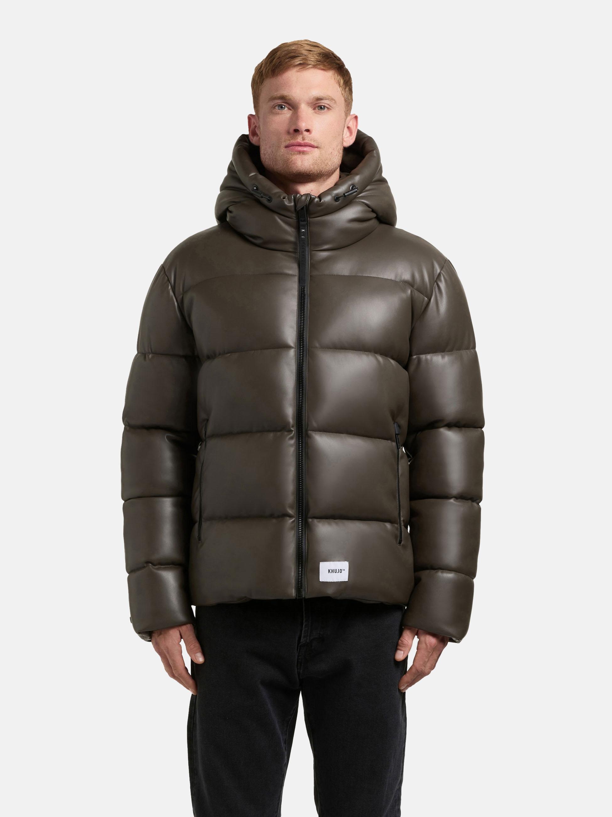 khujo Steppjacke "Alst" mit Kapuze Warme Herren Outdoorjacke mit Rucksacktr günstig online kaufen