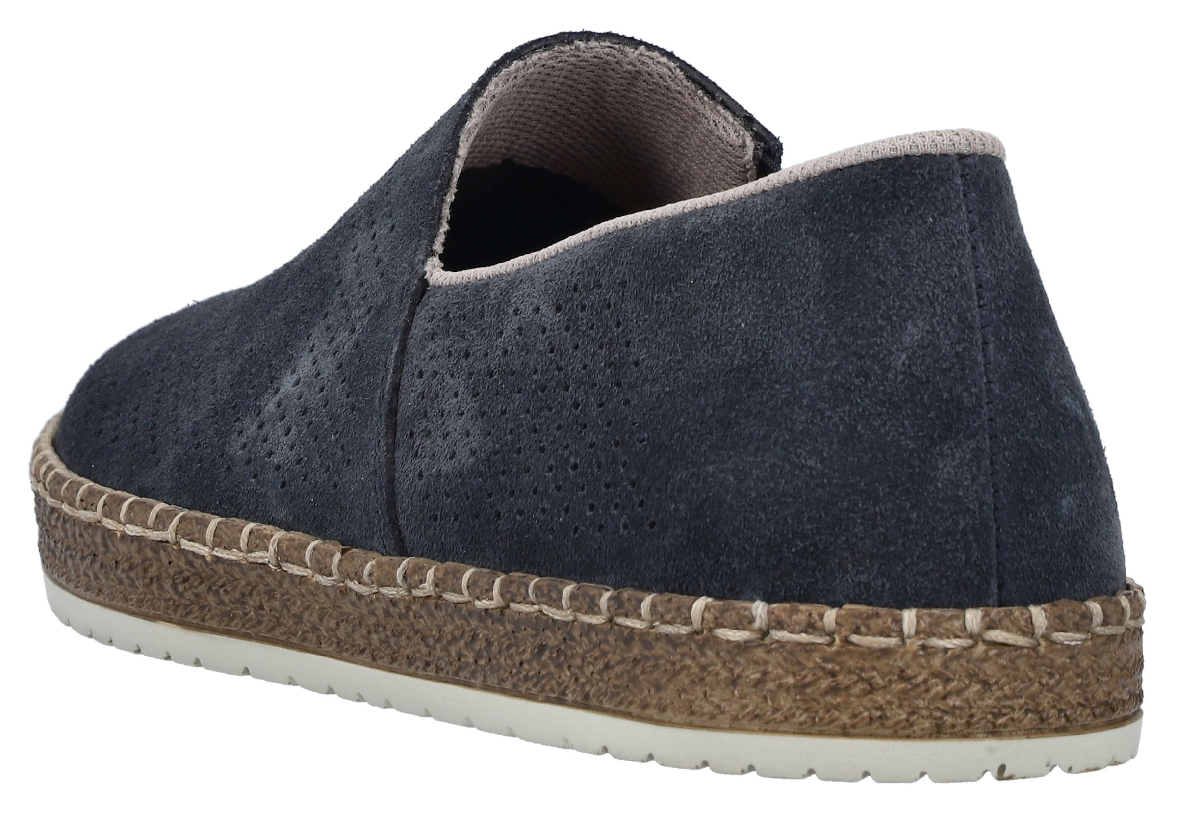 Rieker Slipper, Schlupfschuh, Casual-Slipper, Mokassin mit Perforation