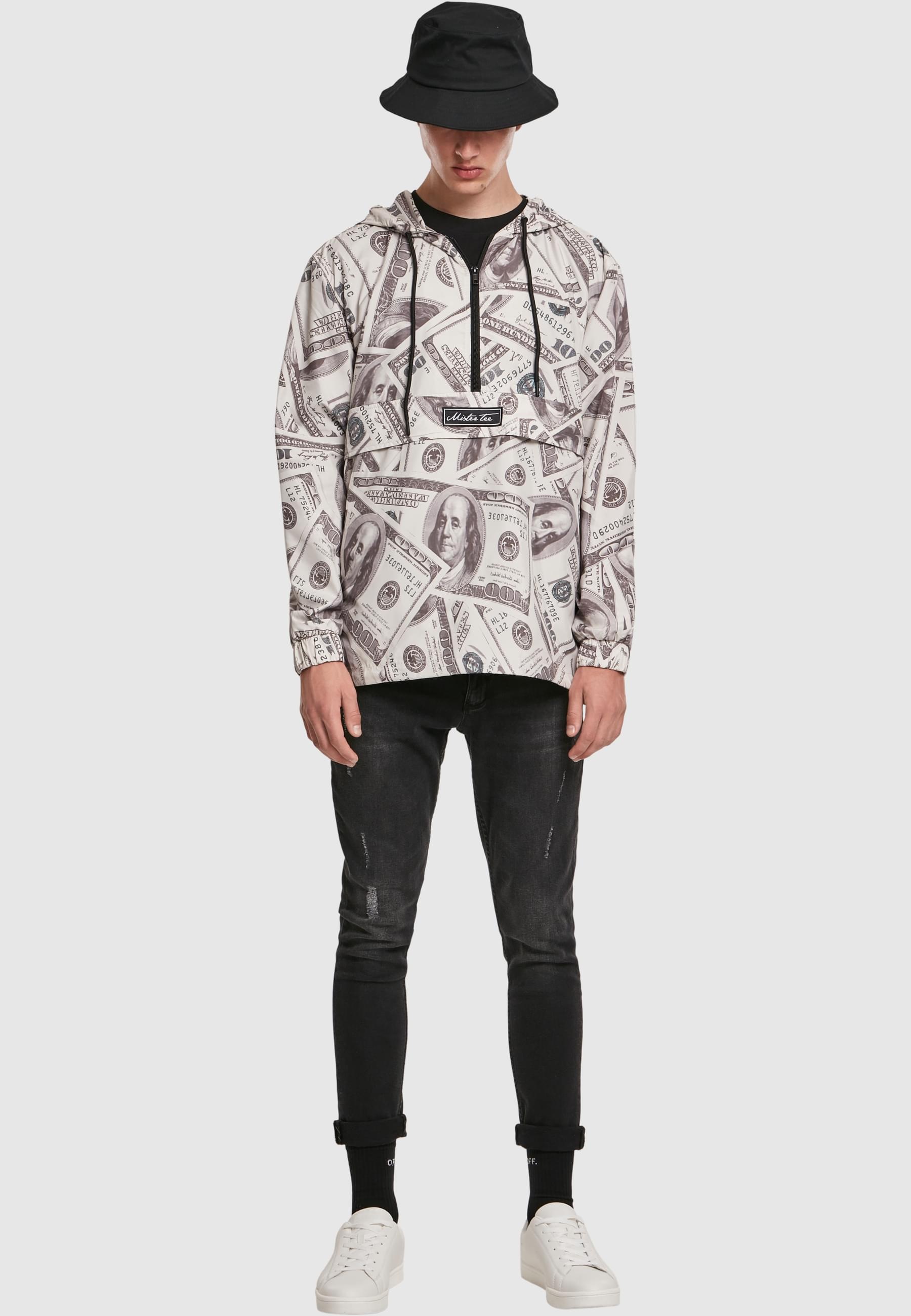 MisterTee Allwetterjacke »MisterTee Herren Mister Tee Dollar Windbreaker«, (1 St.), ohne Kapuze