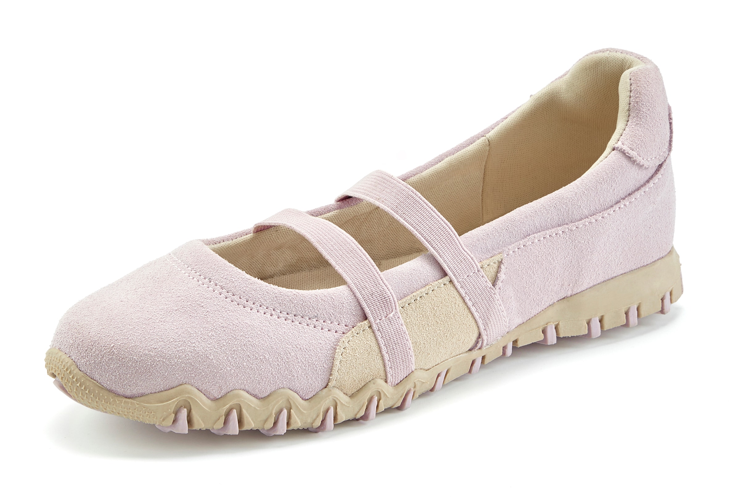 LASCANA Ballerina »Freizeitschuh, Slipper, Halbschuh, Slip-On-Sneaker, Ballerina«  aus Leder