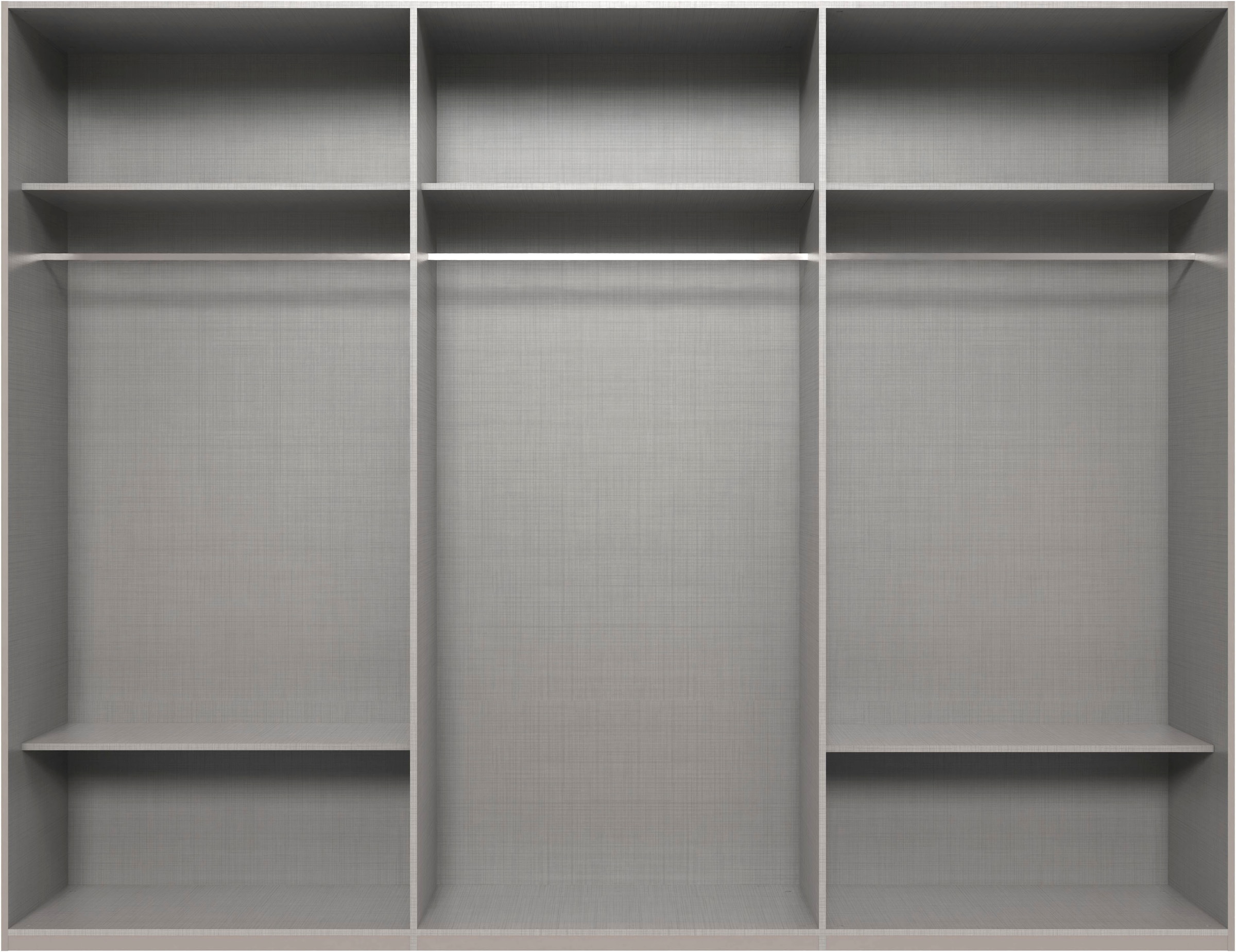 Wimex Kleiderschrank »Mugano,in 8 Breiten,3 Höhen,2 Tiefen, viele Farben, Made in Germany«, (in Basic oder Premium Ausstattung mit 2 weiteren Einlegeböden), mit langen oder kurzen Griffen aus Metall, mit oder ohne Spiegel