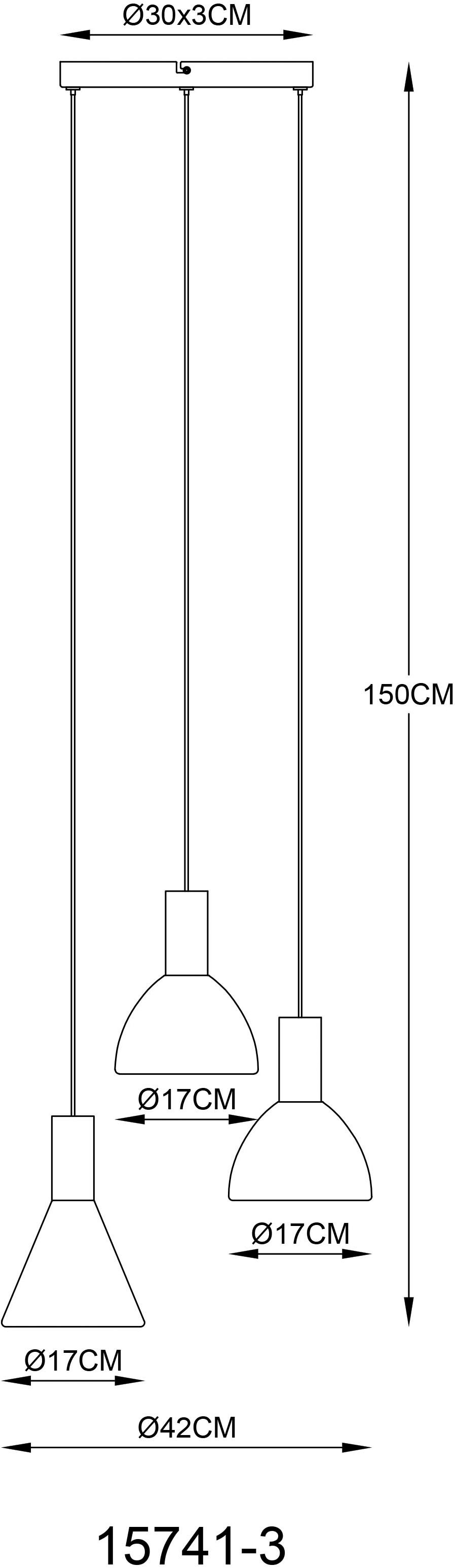 GLOBO LIGHTING Hängeleuchte »LABORA« LED-Modul 1 Stk. Warmweiß LED Hängeleuchte für Esszimmer Rauchglas modern