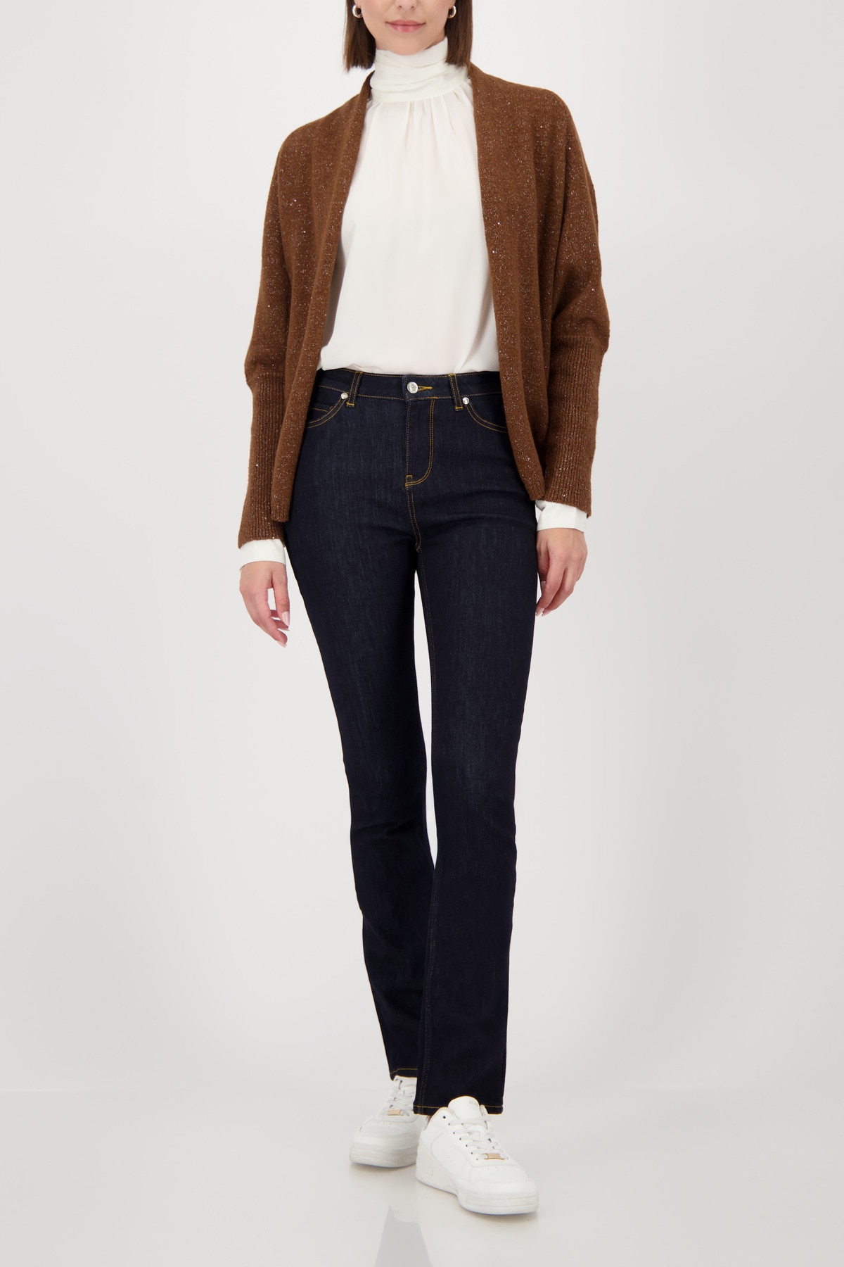 Monari Strickjacke Regular fit mit Rundhalsausschnitt