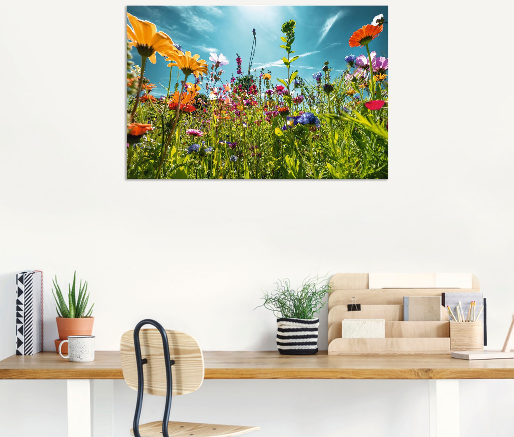 Wandbild ARTLAND "Buntes Blumenfeld", bunt (farbe bild(er): bunt), B:30cm H:20cm, Bilder, als Alubild, Leinwandbild, Poster in verschied. Größen 2