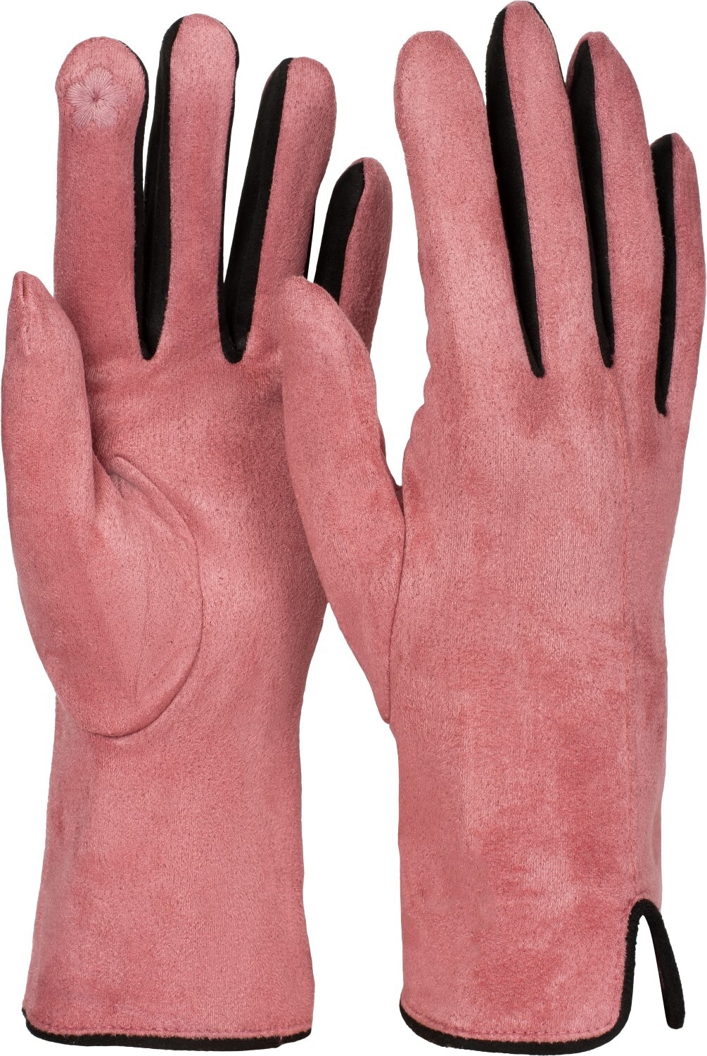 styleBREAKER Fleecehandschuhe "Touchscreen Handschuhe Kontrast" 1 Stk.
