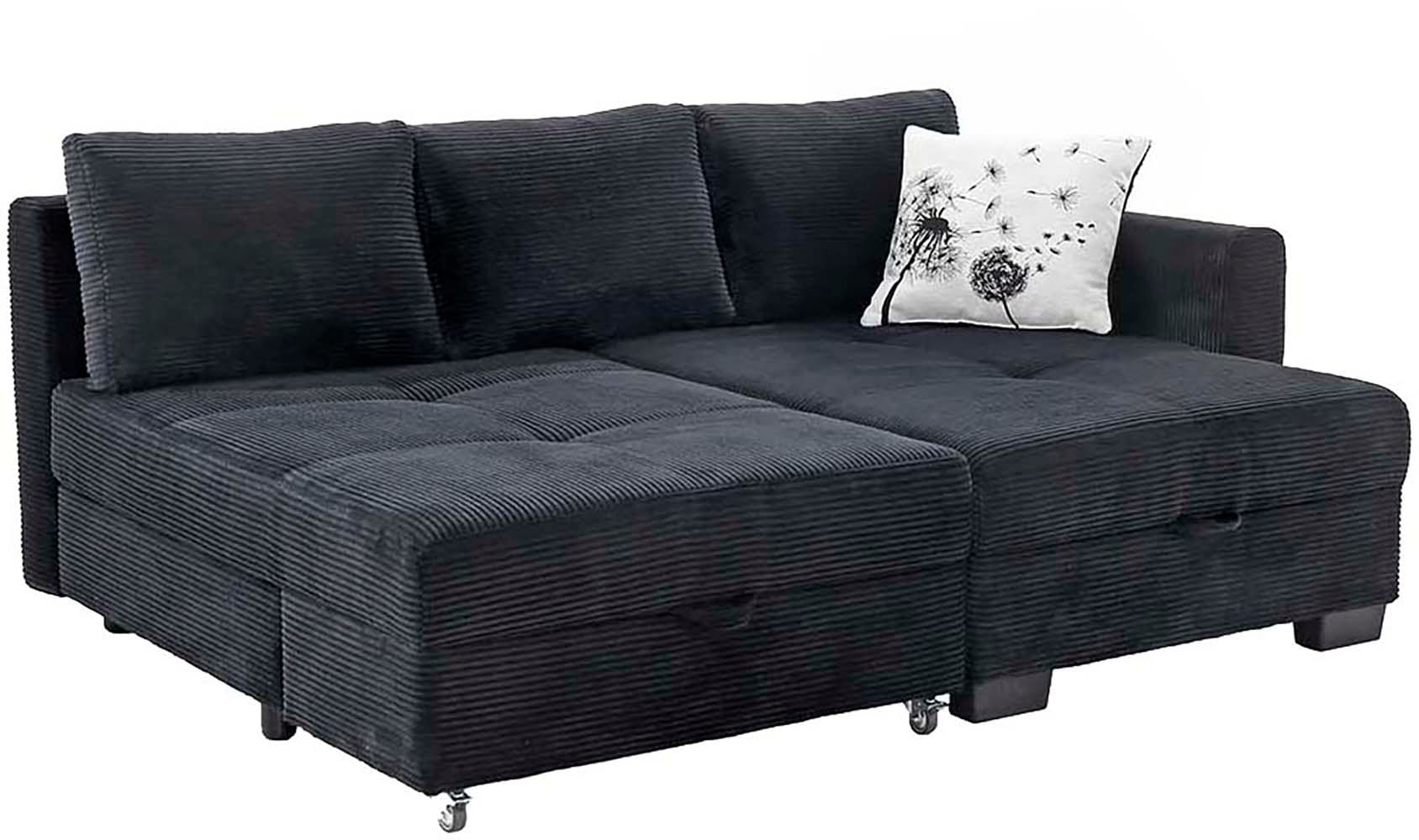 Jockenhöfer Gruppe Ecksofa »Fantasy, Dreh-Schwenk-Ottomane«, inklusive Relax- und Schlaffunktion, Ottomane links/ rechts montierbar