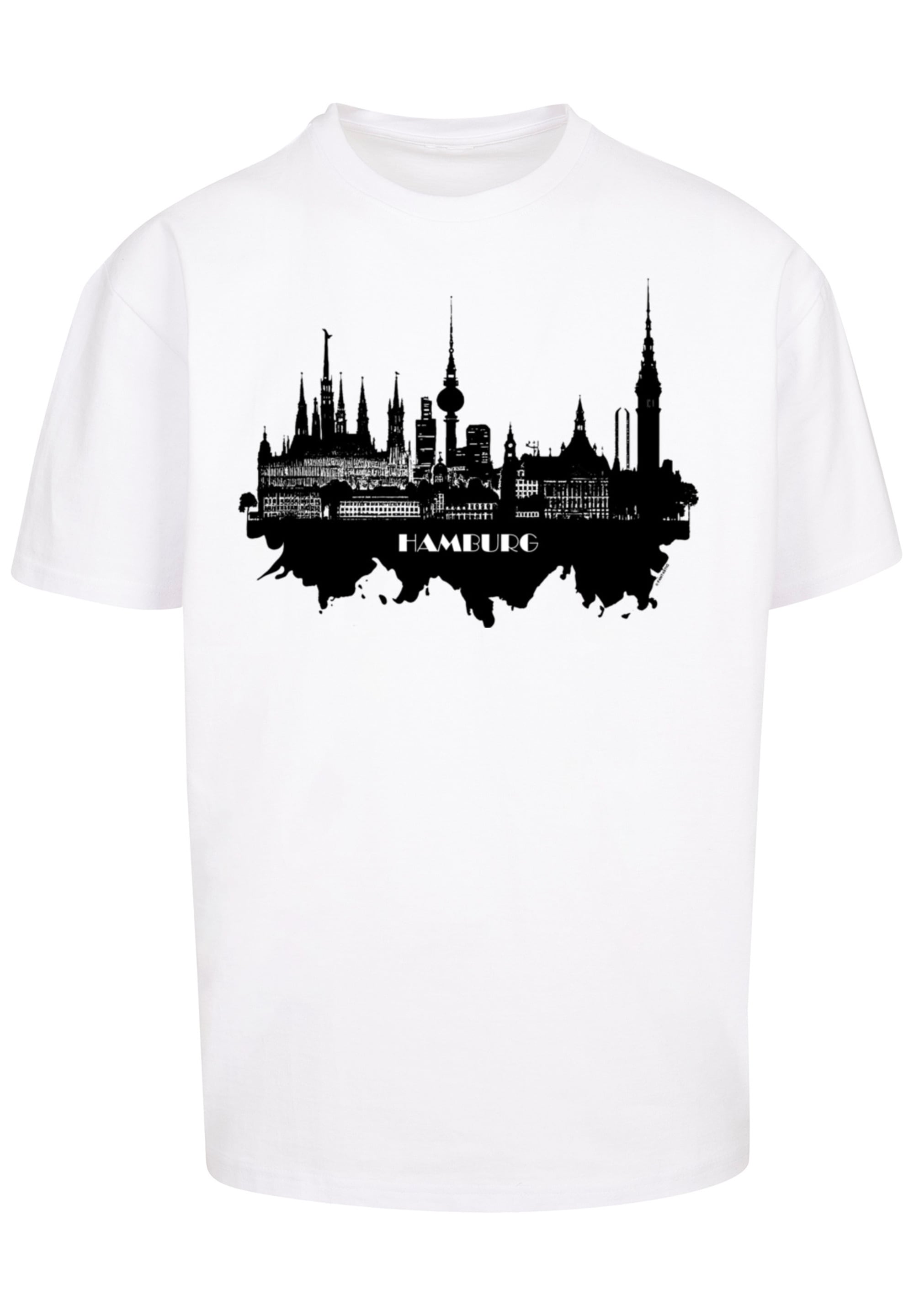 F4NT4STIC T-Shirt »Cities Collection - Hamburg skyline«, Print