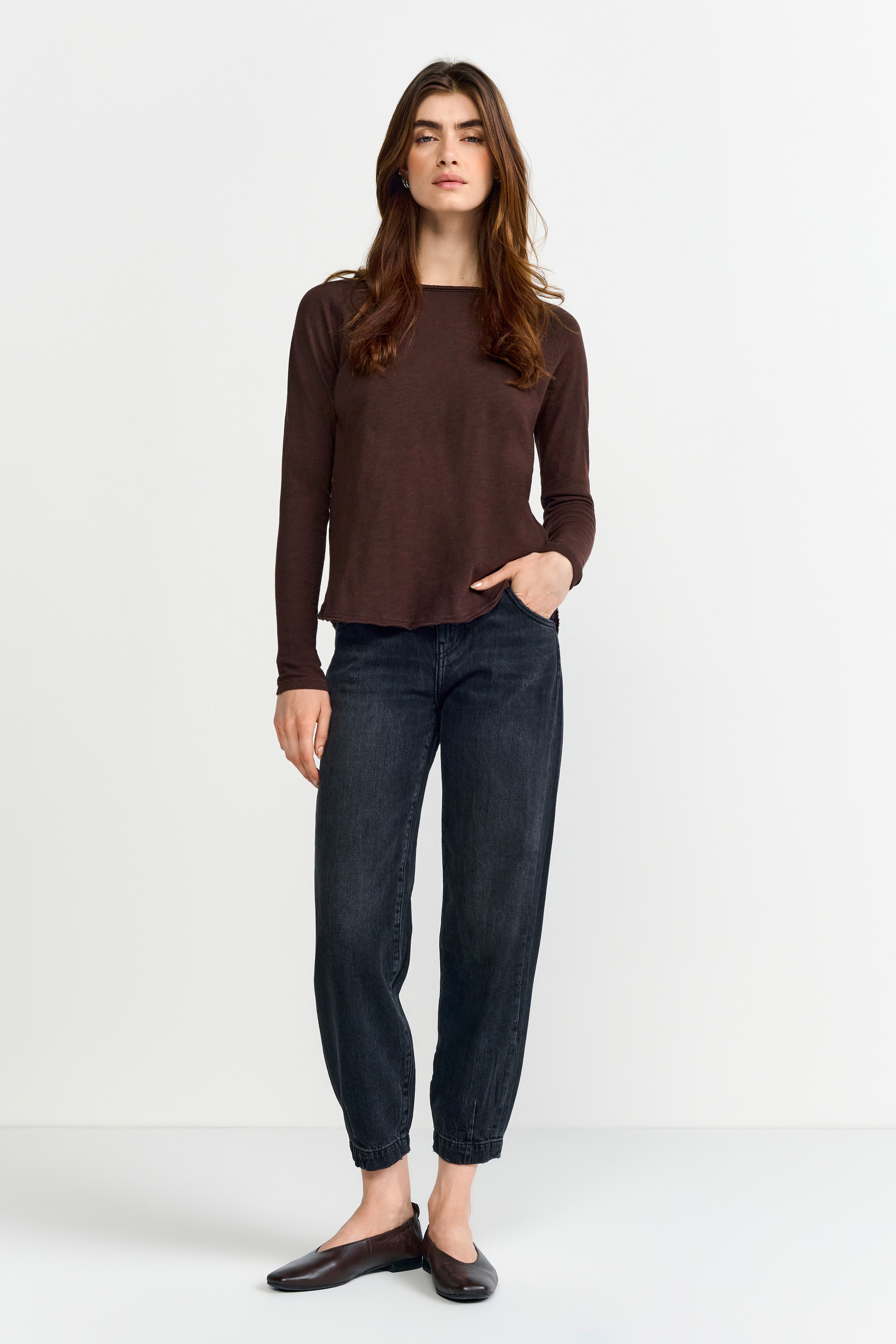 Thumbnail - RICHROYAL Longsleeve offene Kanten am Ausschnitt und Saum, normale Passform