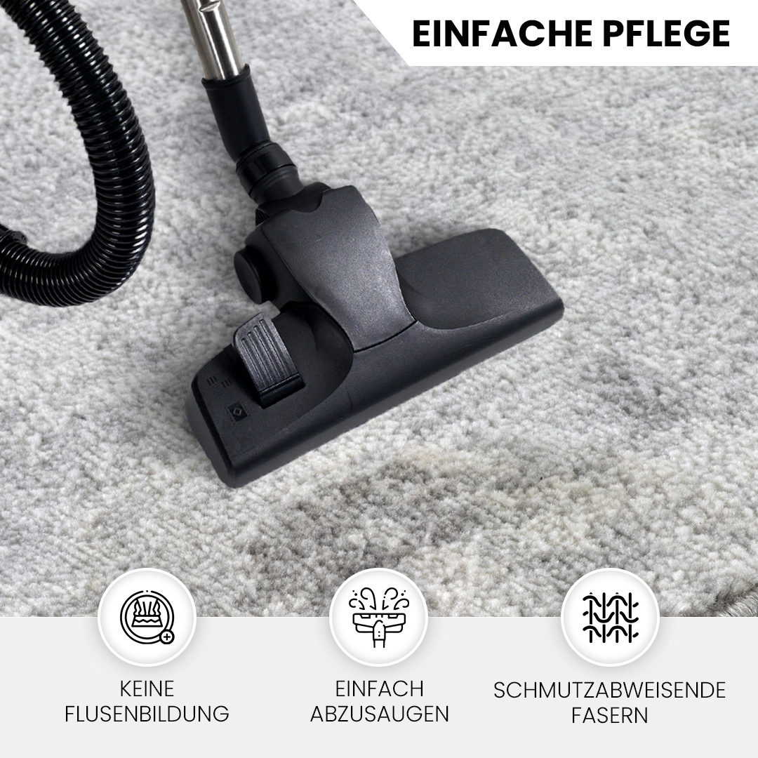 Livabliss Teppich »UTRECHT«, rechteckig, 9 mm Höhe, Designerteppich in Marmor Optik, Kurzflor Wohnzimmerteppich/Läufer
