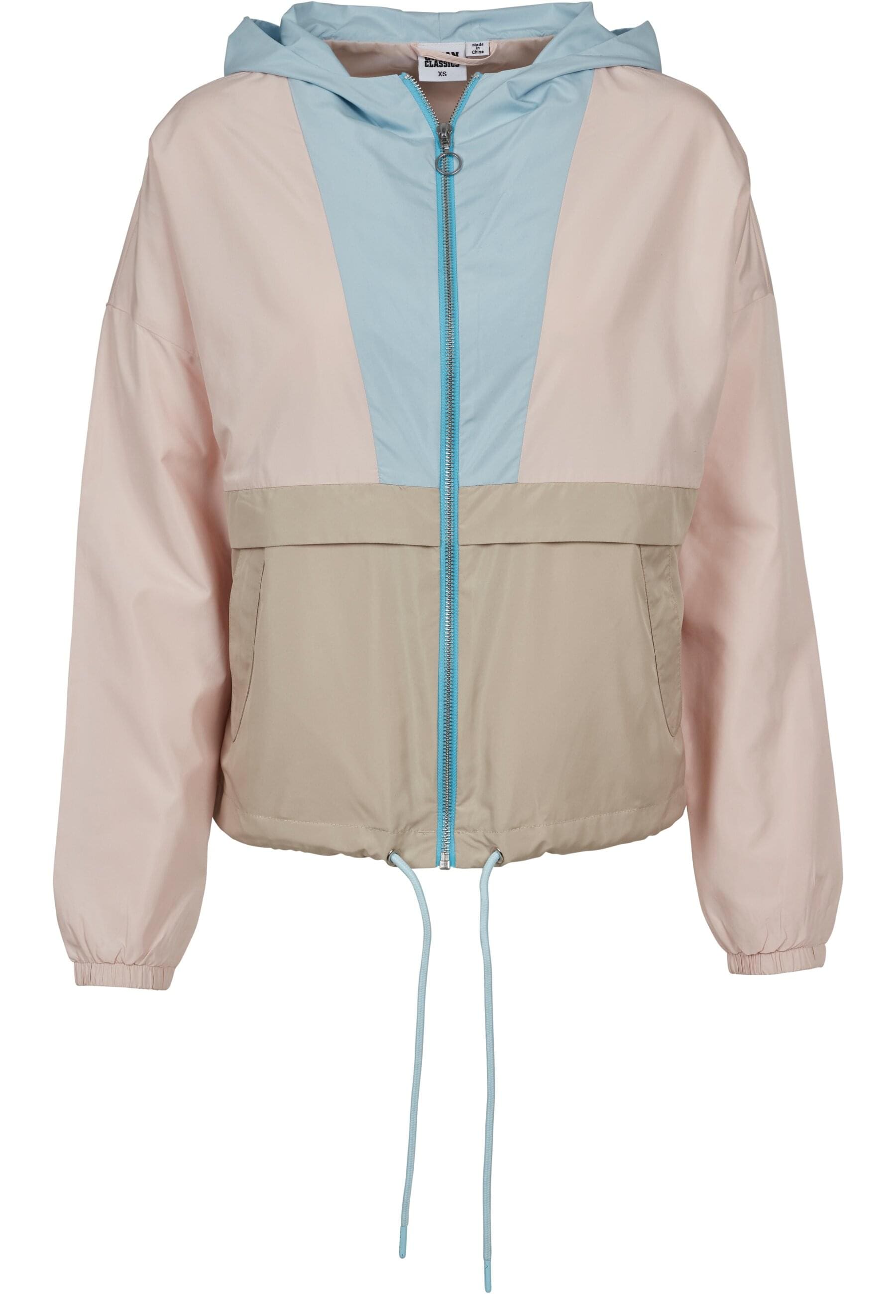 URBAN CLASSICS Anorak "Urban Classics Damen Ladies 3-Tone Oversize Windbreaker", (1 St.), mit Kapuze