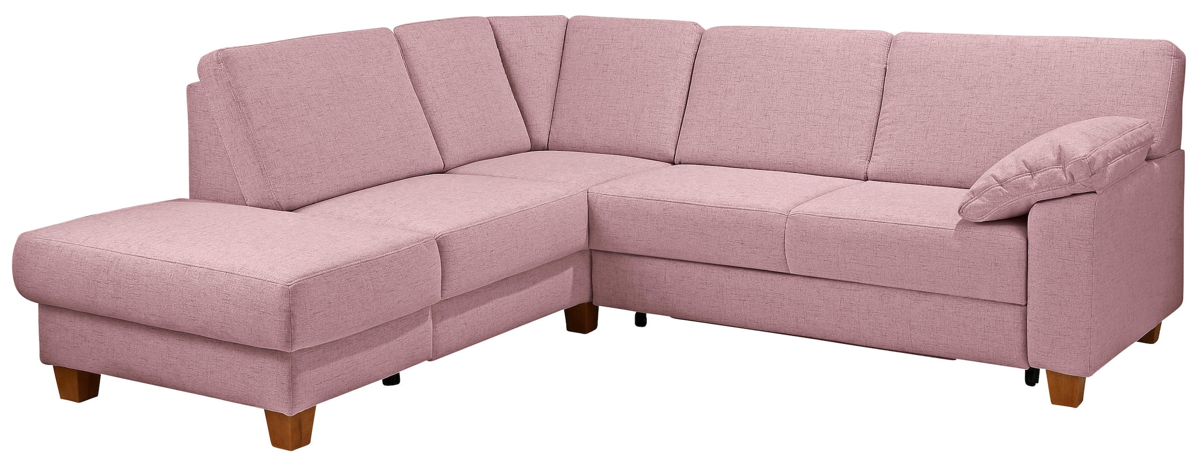 Home affaire Ecksofa "Belfort L-Form" mit Federkern, wahlweise mit Schlaffunktion und Stauraum
