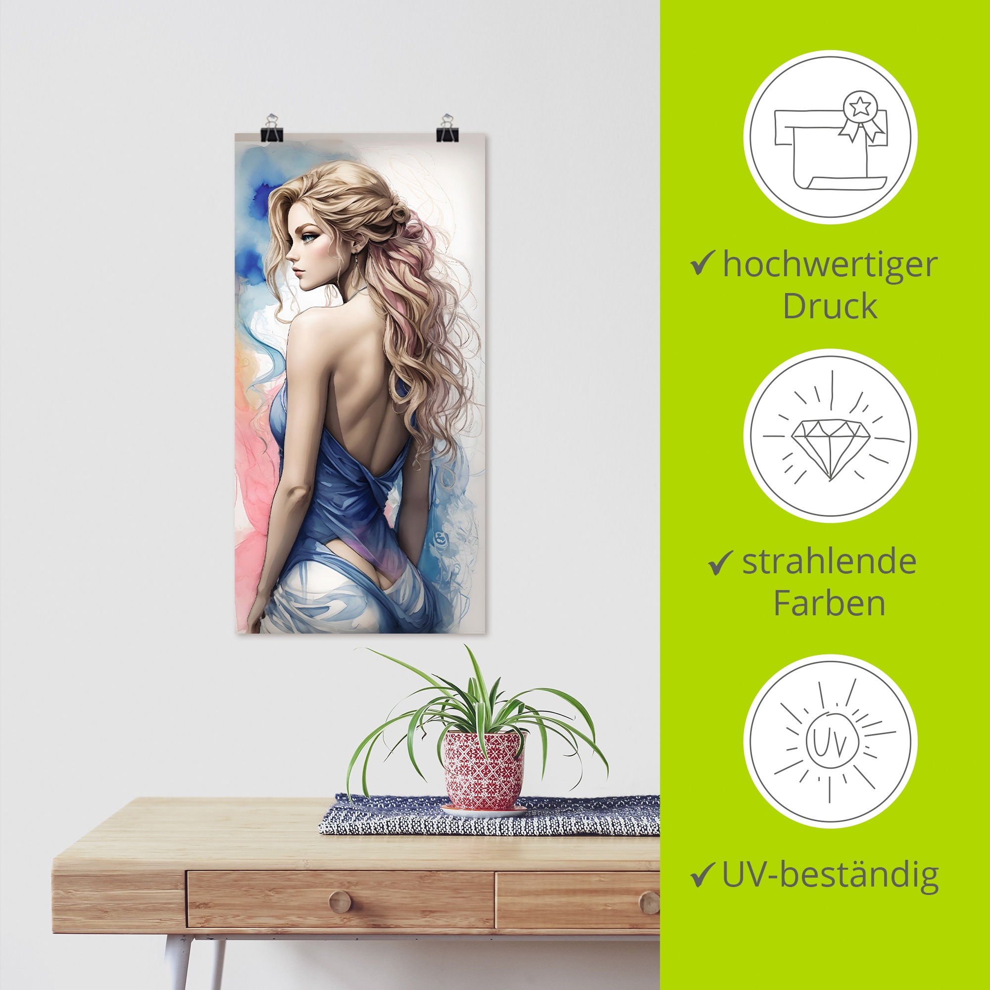 Artland Wandbild »Die Schönheit einer Frau V« Erotische Bilder 1 Stk. tlg. als Alubild, Leinwandbild, Poster, Wandaufkleber in verschied. Größen