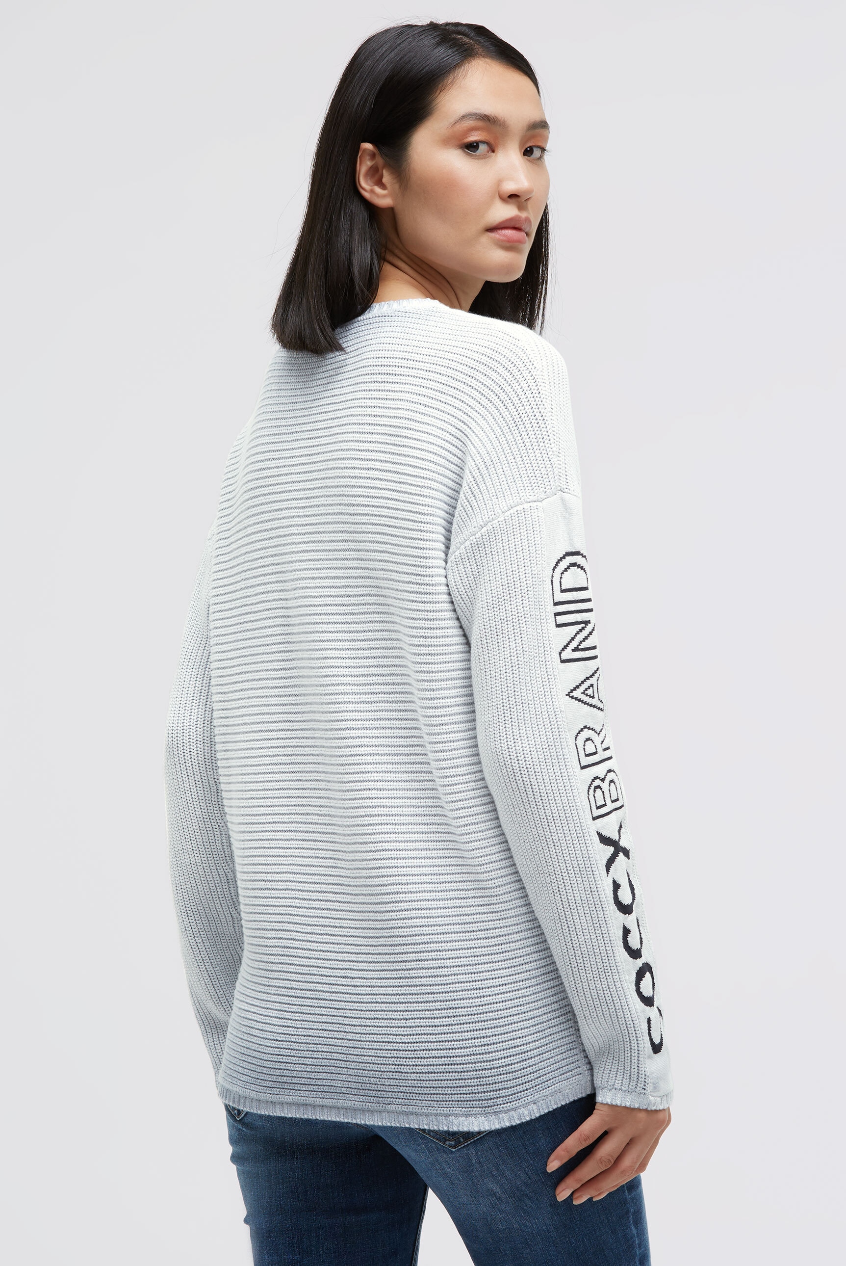 SOCCX Rundhalspullover aus Baumwolle