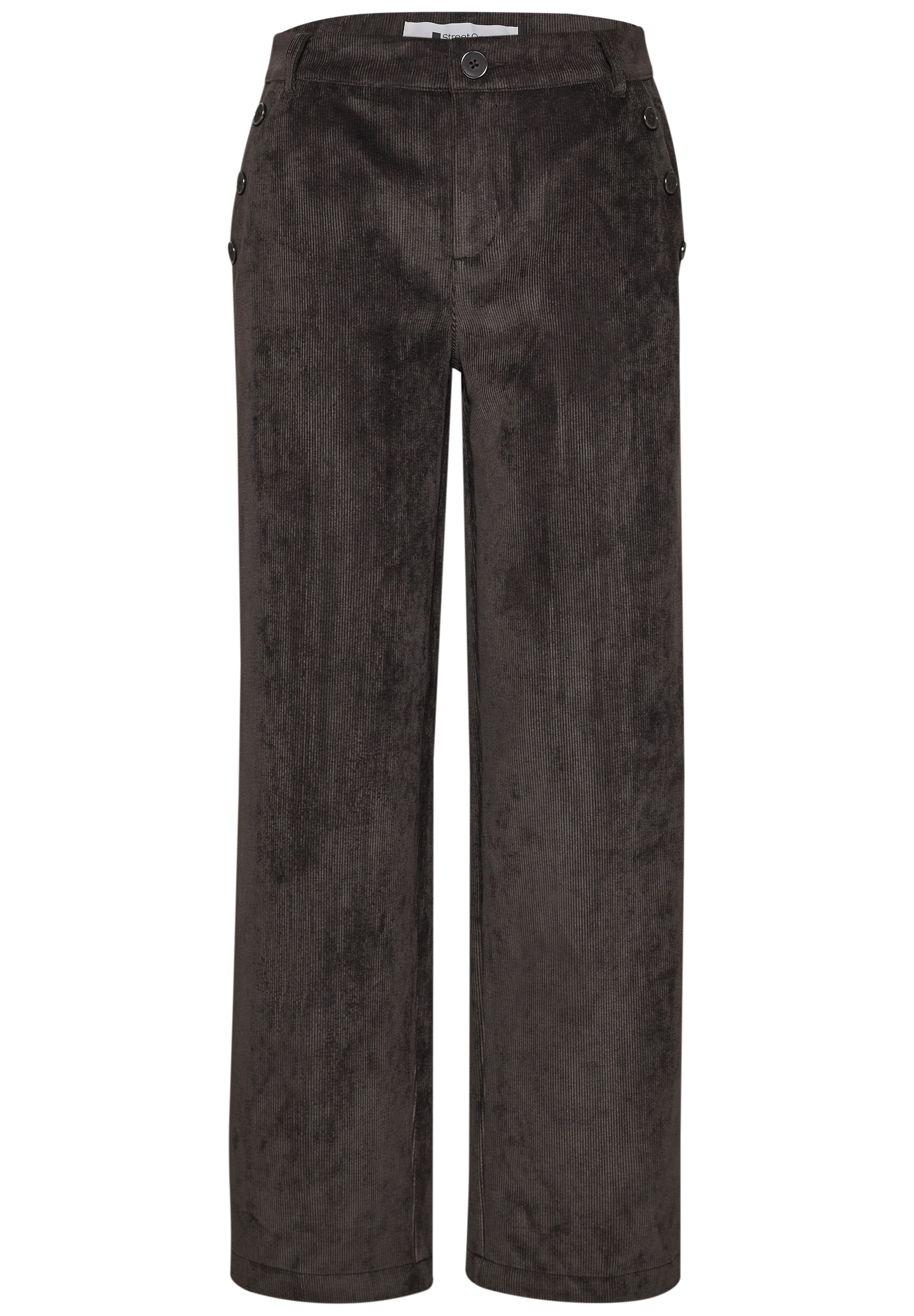 STREET ONE Cordhose  Knopfdetail