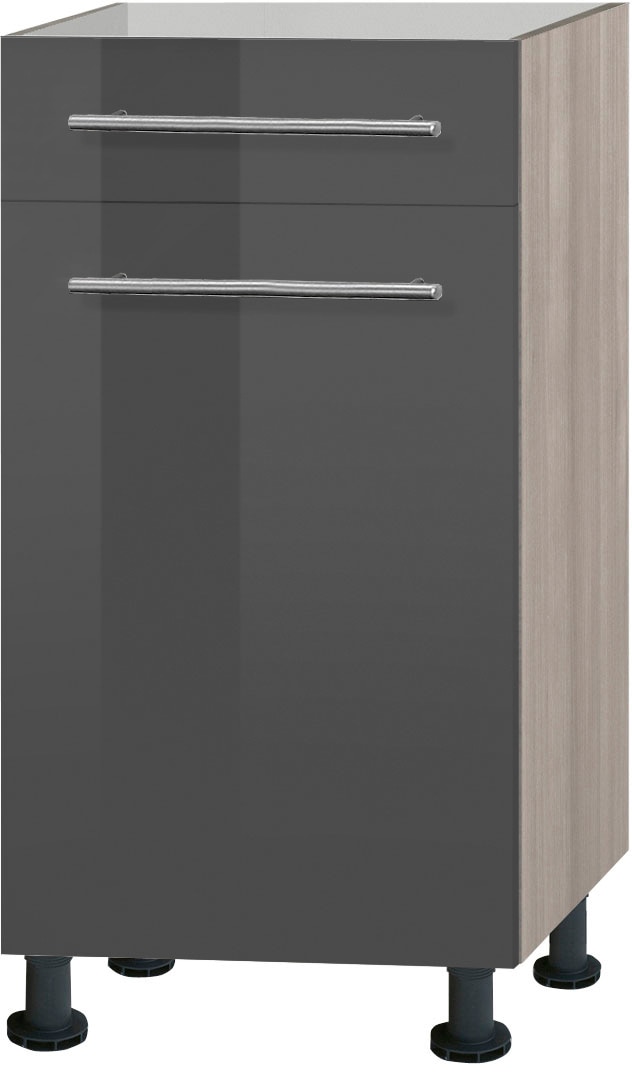 OPTIFIT 1100000002199 "Bern" 40 cm breit, mit Tür und Schubkasten, mit höhenverstellbaren Füßen