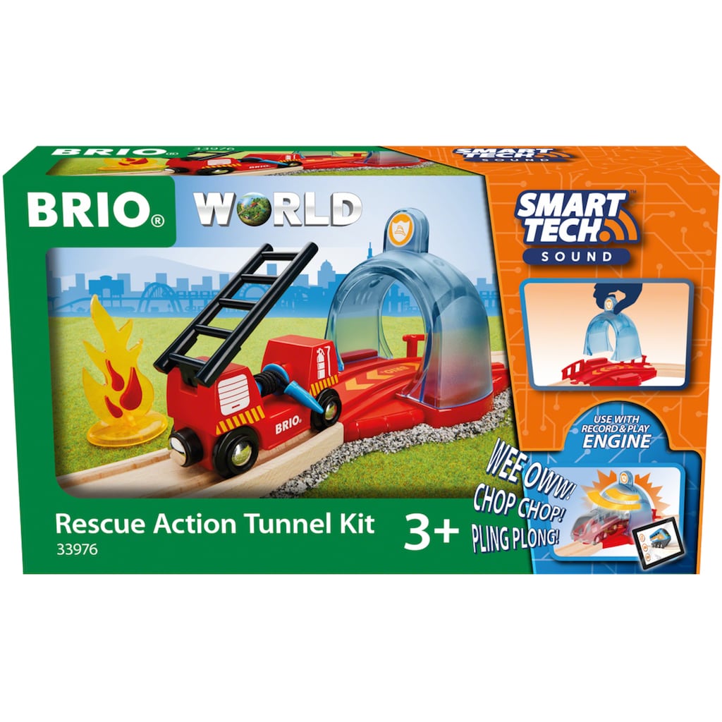 BRIO® Spielzeug-Eisenbahn »BRIO® WORLD, Smart Tech Sound Feuerwehreinsatz«