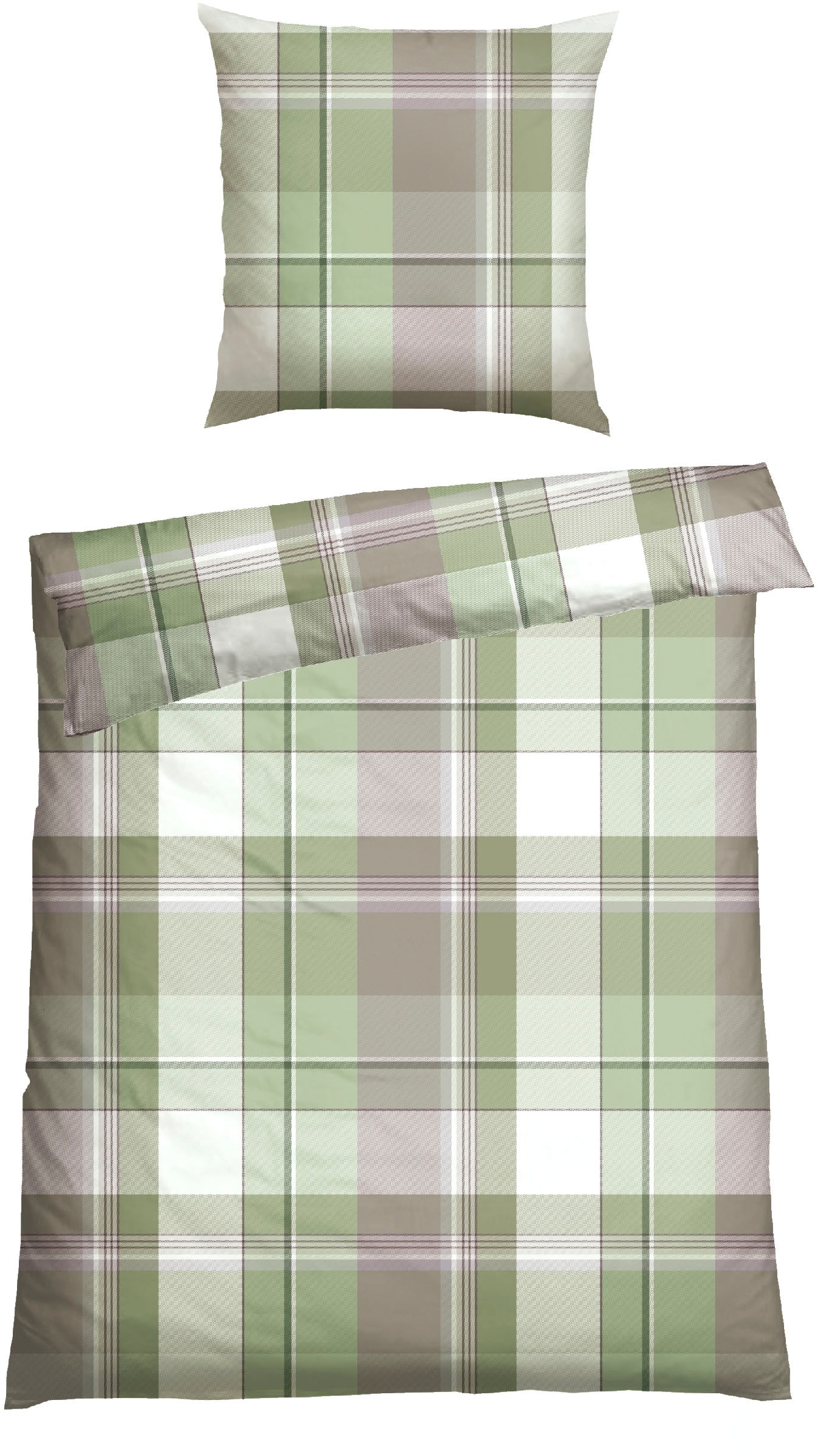 Schiesser Bettwäsche "Ate aus weicher Baumwolle mit einem klassischen Karo- günstig online kaufen