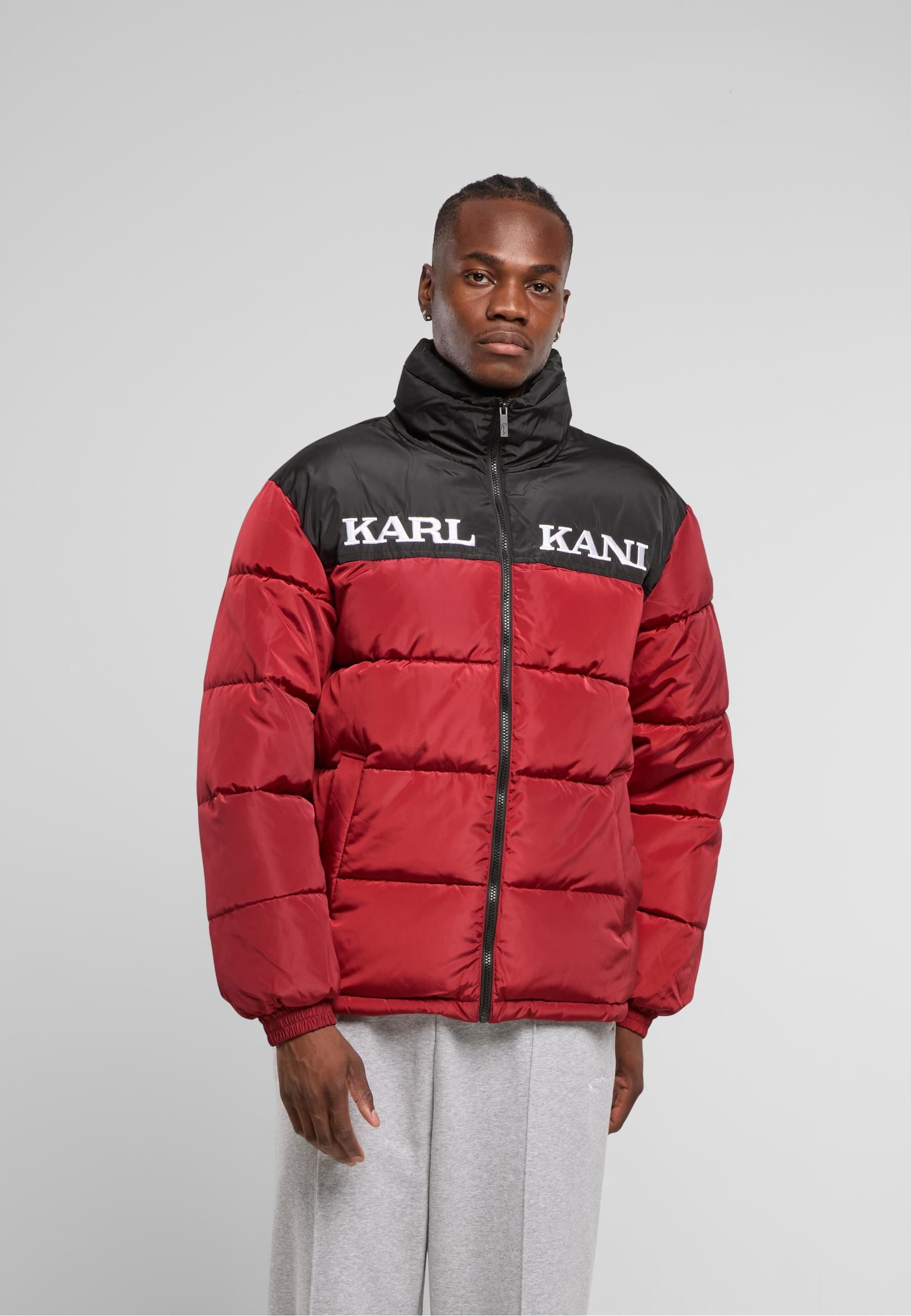 Karl Kani Winterjacke »Karl Kani Retro Essential Puffer Jacket«, (1 St.), ohne Kapuze