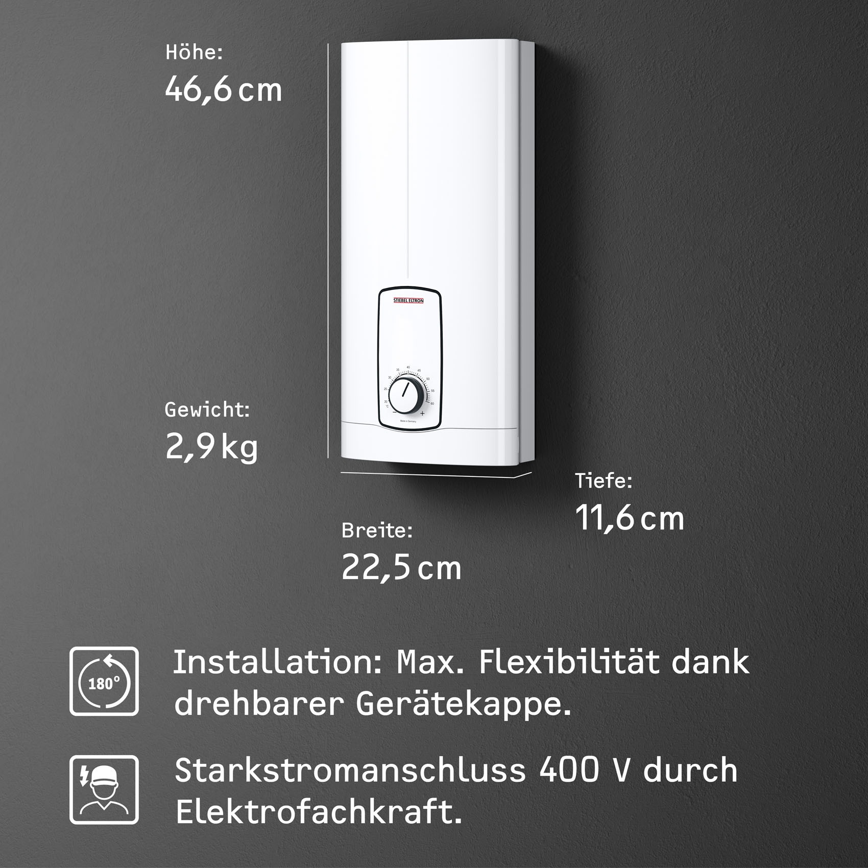 STIEBEL ELTRON Komfort-Durchlauferhitzer "DHB 27 ST Trend" 3i Technologie f günstig online kaufen