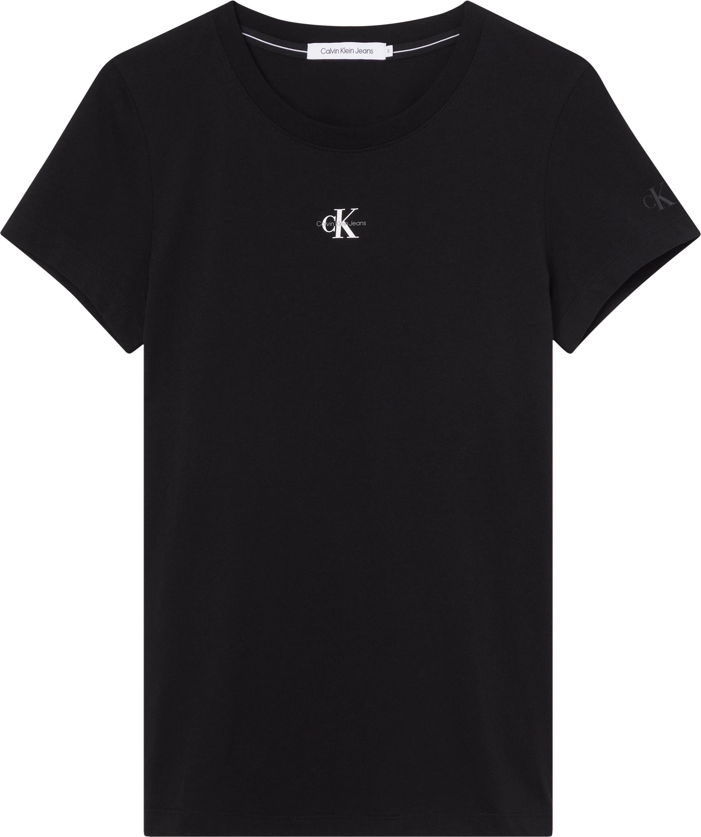 Calvin Klein BAUR T-Shirt »MICRO | mit online FIT Rundhalsausschnitt SLIM MONOLOGO TEE«, Jeans kaufen