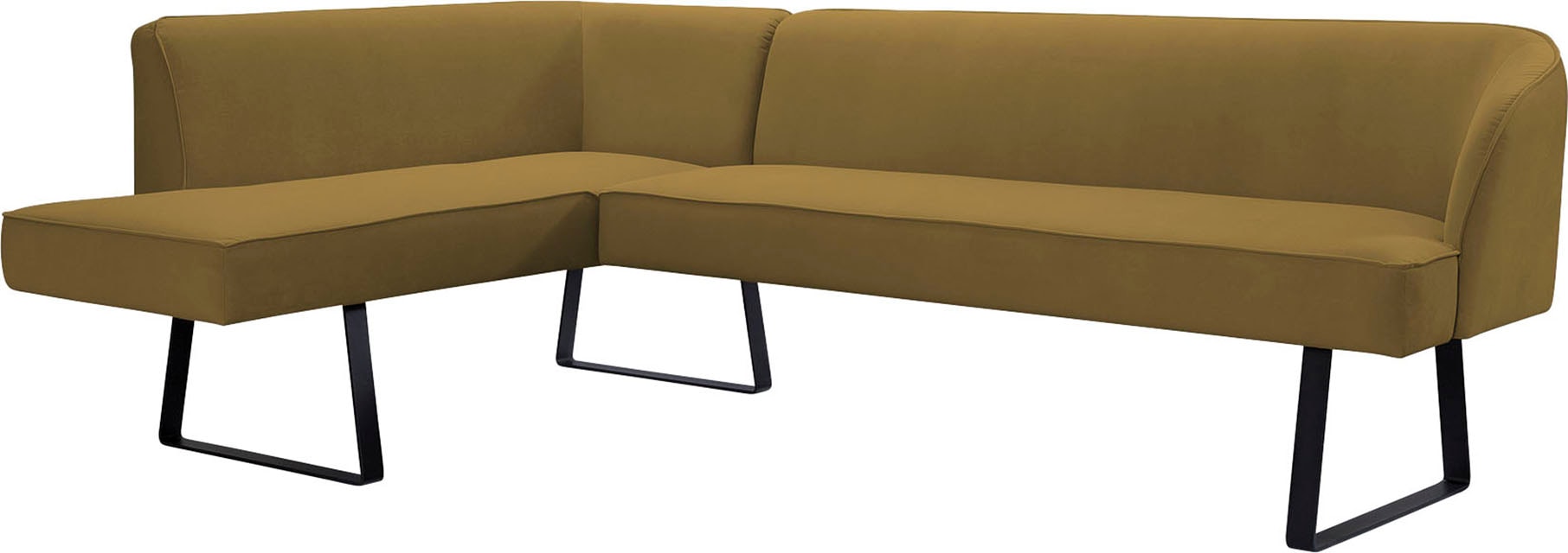 exxpo - sofa fashion Eckbank "Americano", mit Keder und Metallfüßen, Bezug günstig online kaufen