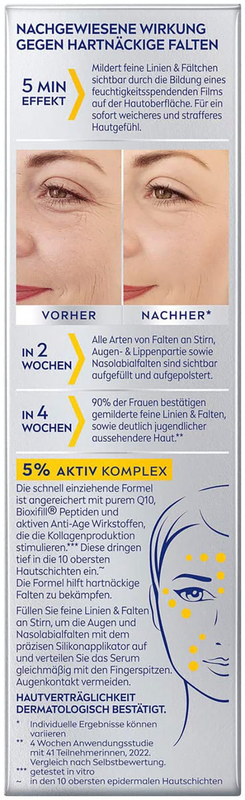 Nivea Anti-Falten-Serum »Q10 Anti-Falten EXPERTE Gezielter Falten-Auffüller«