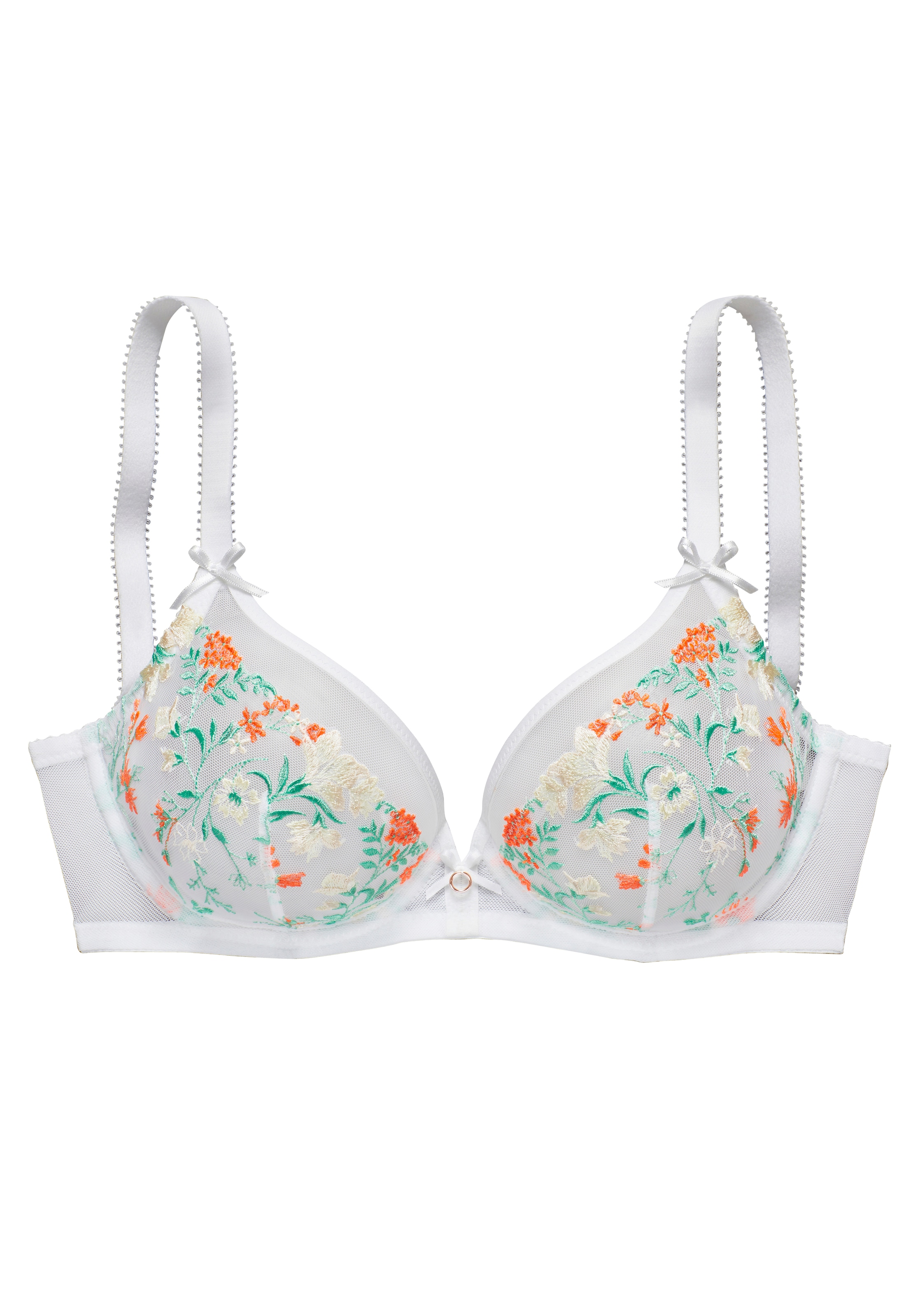 LASCANA Bügel-BH, mit zarter Blumenstickerei und filigranen Accessoires, sexy Dessous