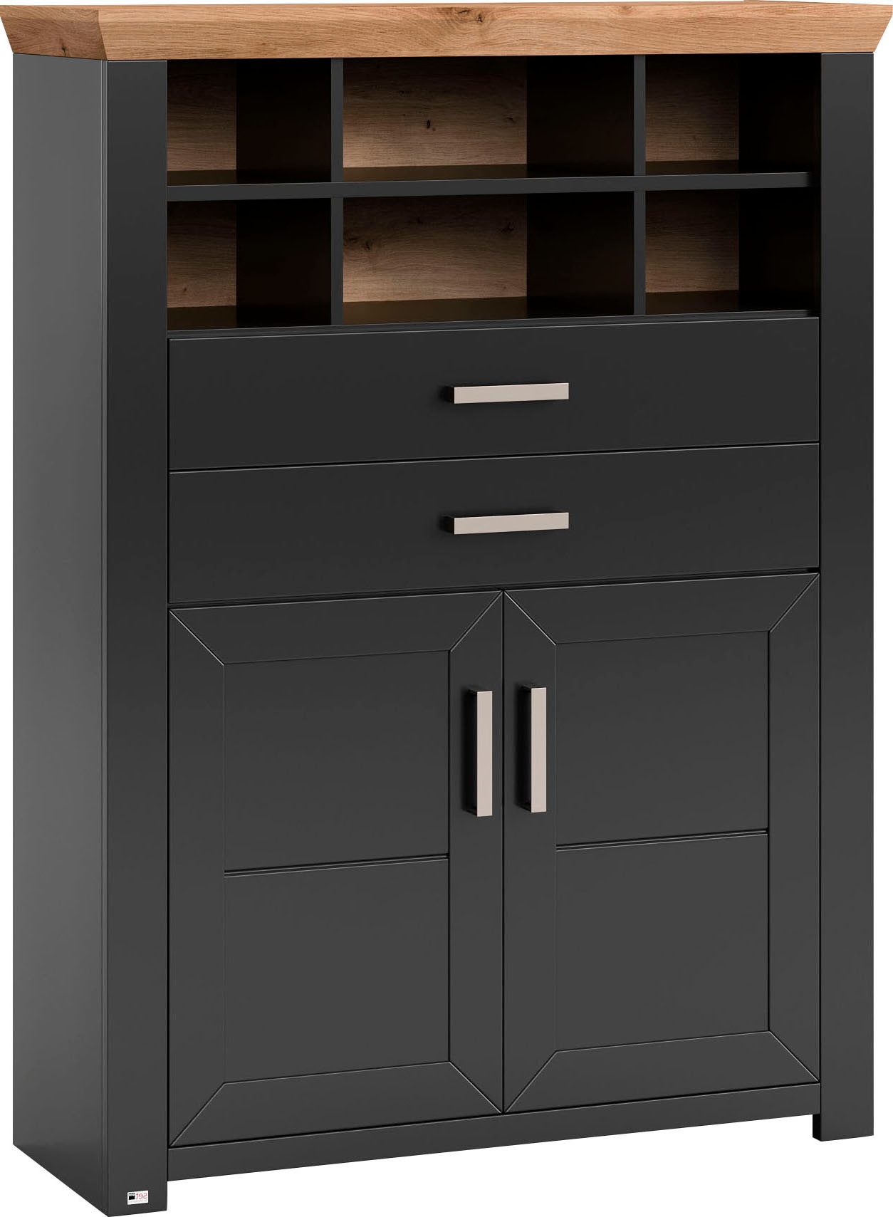 set one by Musterring Highboard "York", Typ 16, mit Holztüren und Schubkast günstig online kaufen