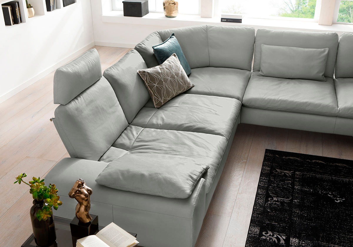 W.SCHILLIG Ecksofa »valentinoo, Designsofa, elegant und bequem, L-Form«, (Set), mit Sitztiefenverstellung, Breite 318 cm