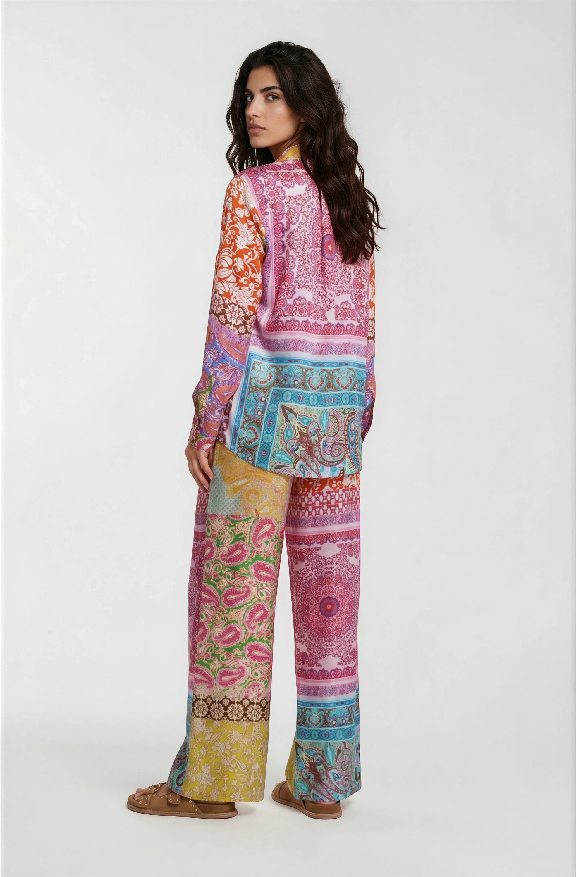 Milano Italy Langarmbluse mit All Over Print