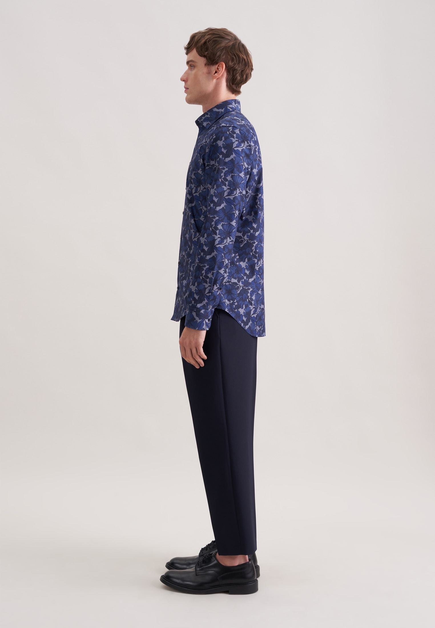 seidensticker Businesshemd »Schwarze Rose« Slim 1/1 Kentkragen Druck